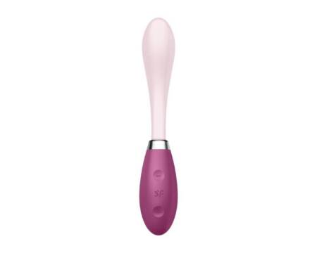 Wibrator punktu G Satisfyer Flex 3 czerwony silikonowy USB 19 5 cm