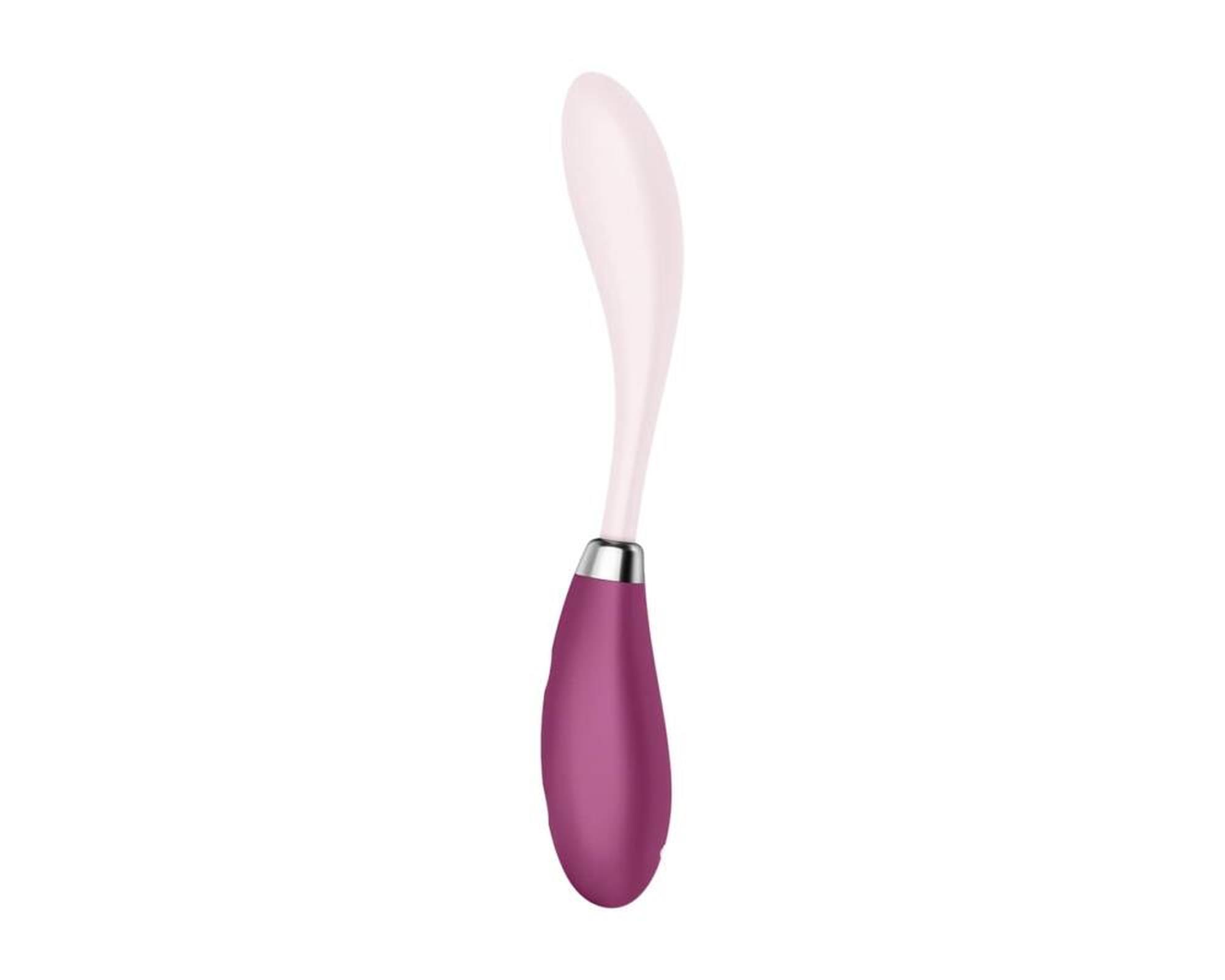 Wibrator punktu G Satisfyer Flex 3 czerwony silikonowy USB 19 5 cm - obrazek 3