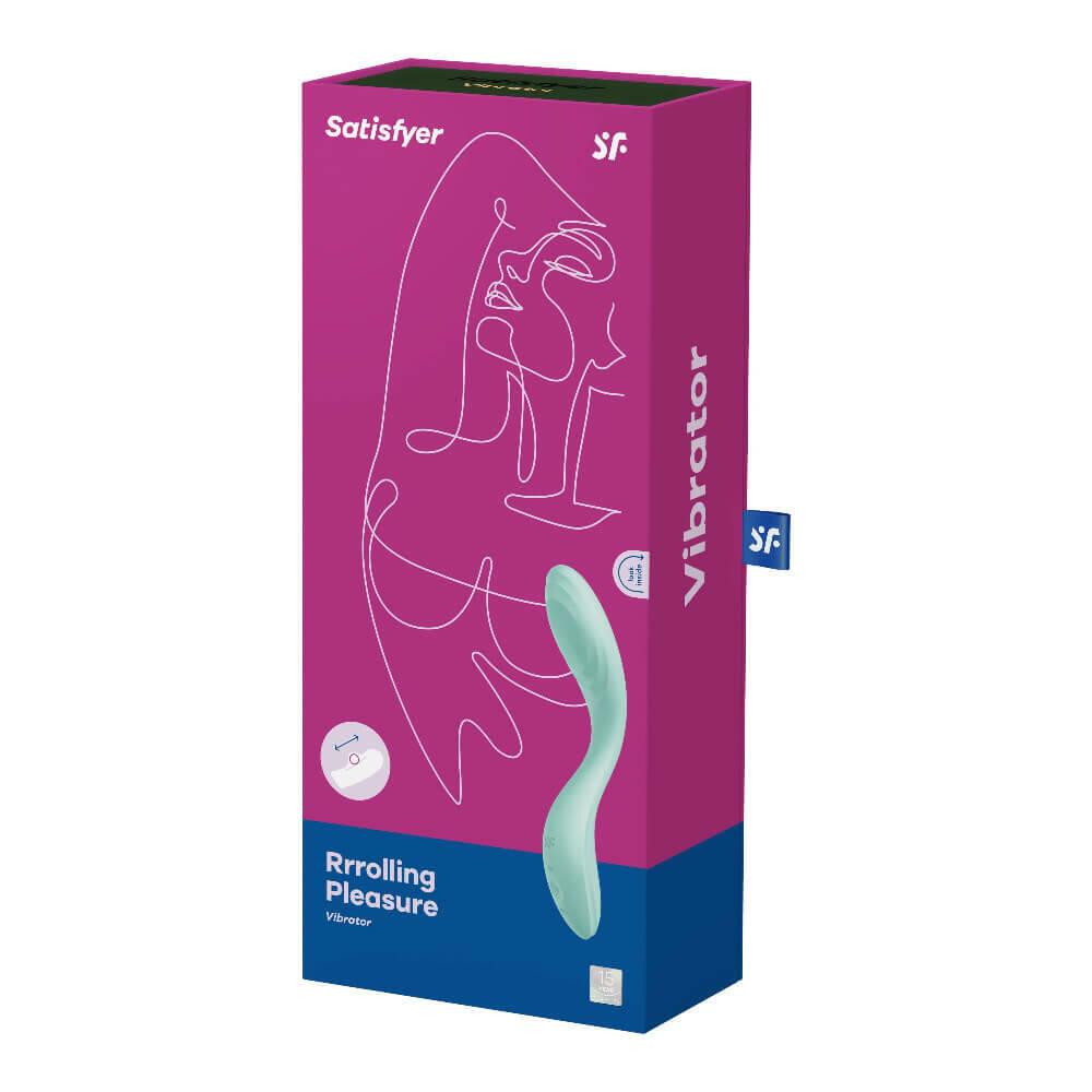 Wibrator punktu G Satisfyer Rolling Pleasure miętowy 22 cm USB - obrazek 2