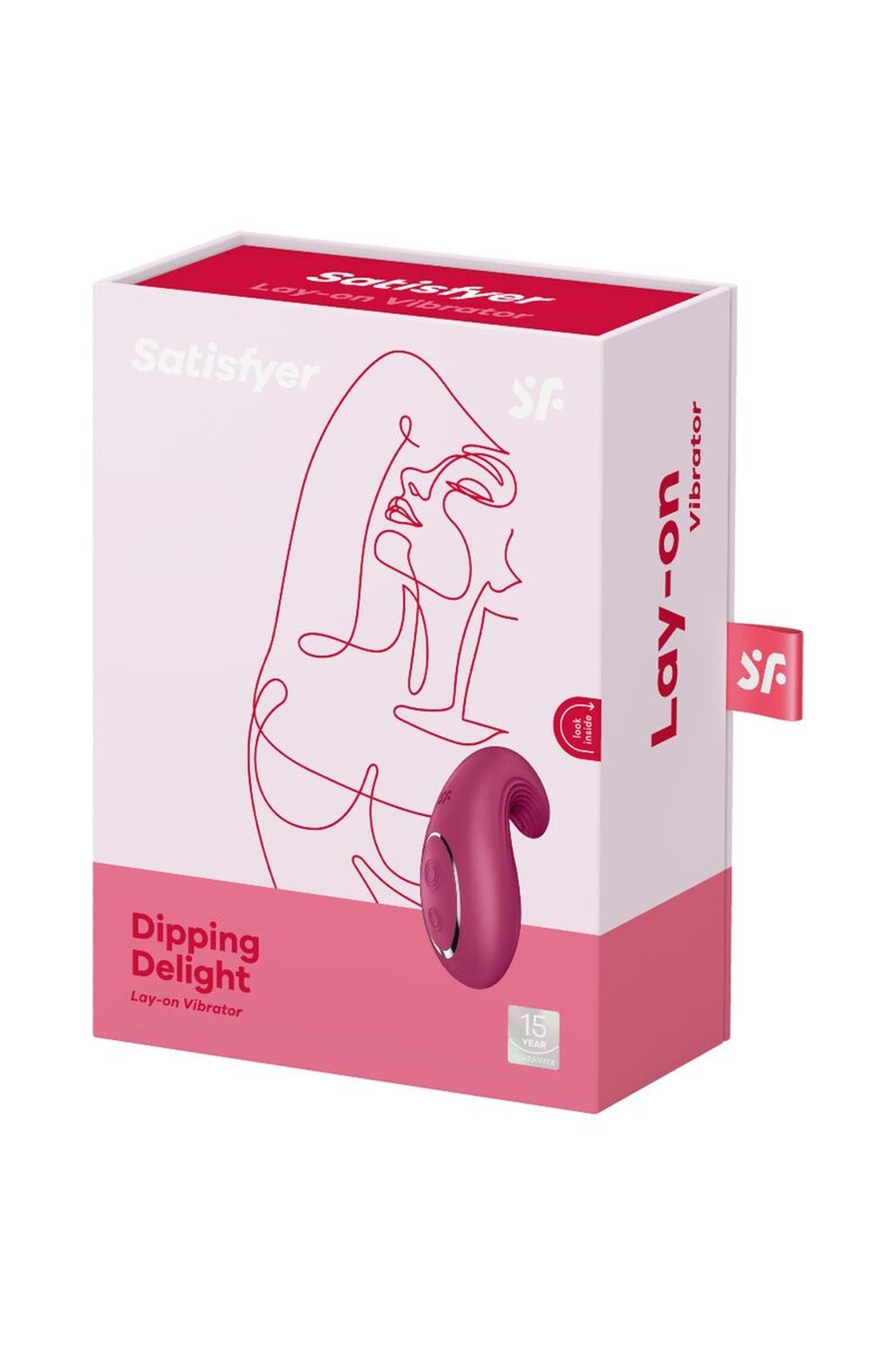 Stymulator łechtaczki Satisfyer Dipping Delight berry USB - obrazek 2