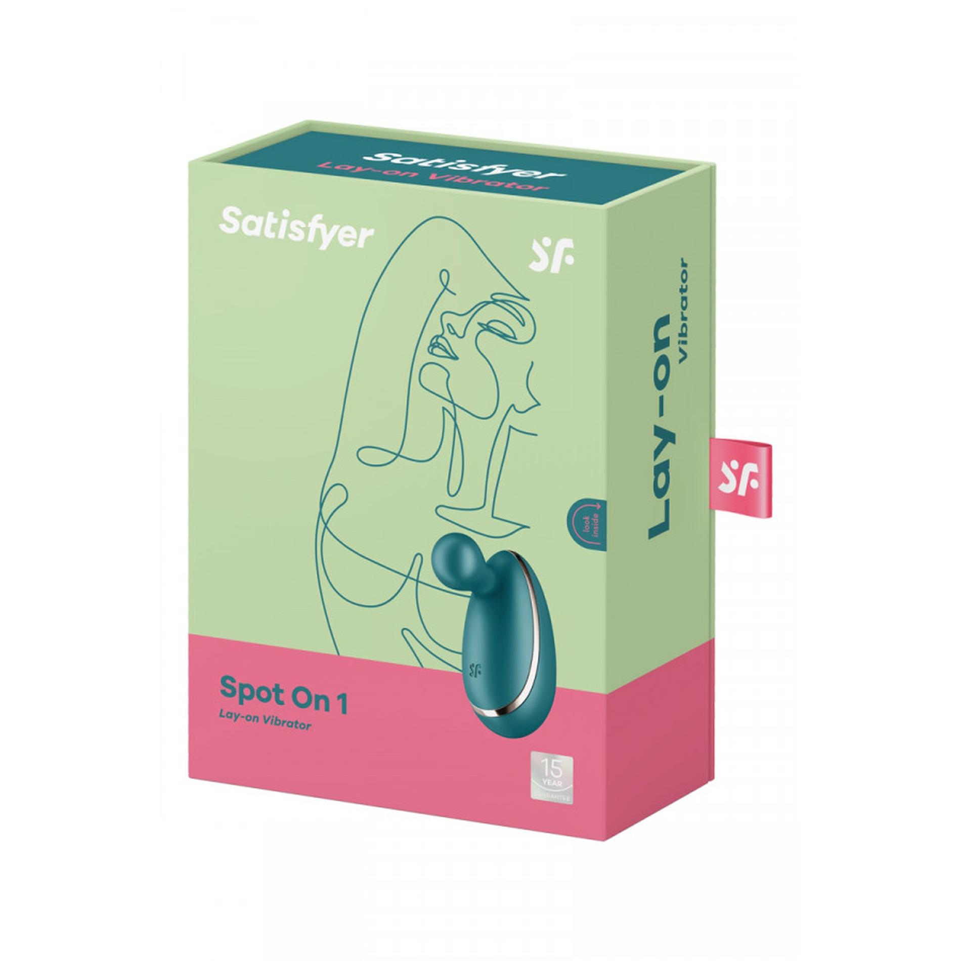 Stymulator łechtaczki mini silikonowy Satisfyer Spot On 1 zielony USB 7.5cm - obrazek 5