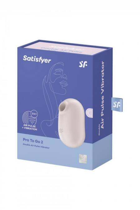 Stymulator łechtaczki Satisfyer Pro To Go 2 beżowy USB