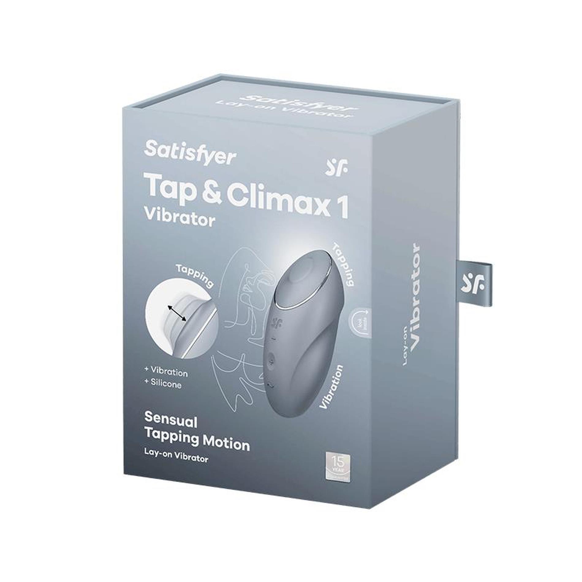 Stukający wibrator Satisfyer Tap & Climax 1 niebieskoszary USB - obrazek 8