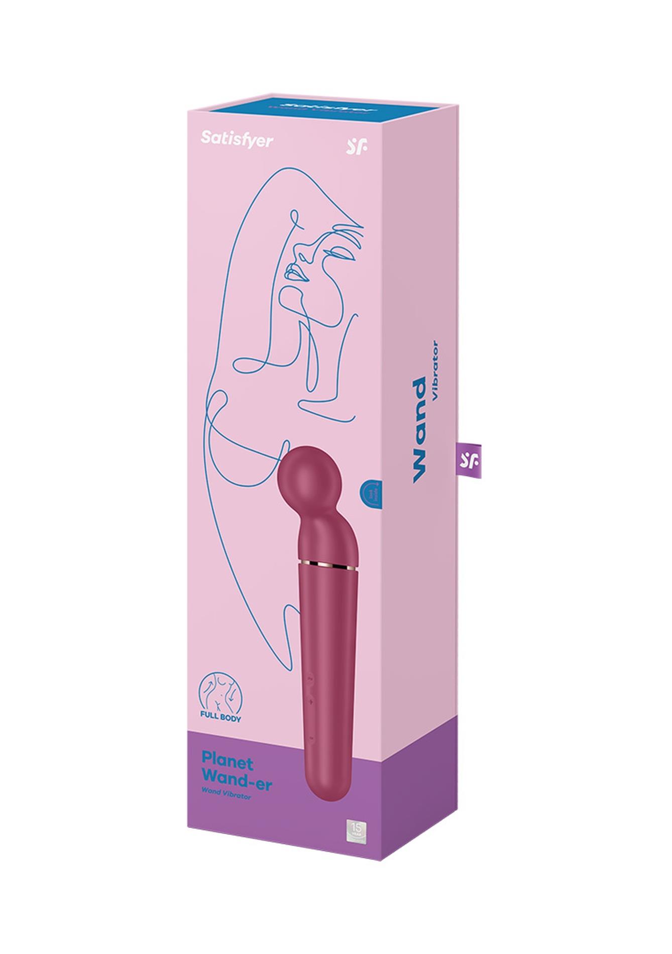 Masażer Satisfyer Planet Wander berry różowe złoto XXL USB - obrazek 6
