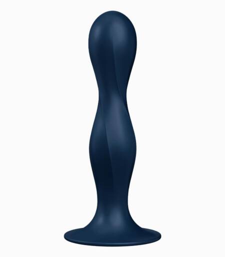 Dildo analne silikonowe Satisfyer Double BallR granatowe