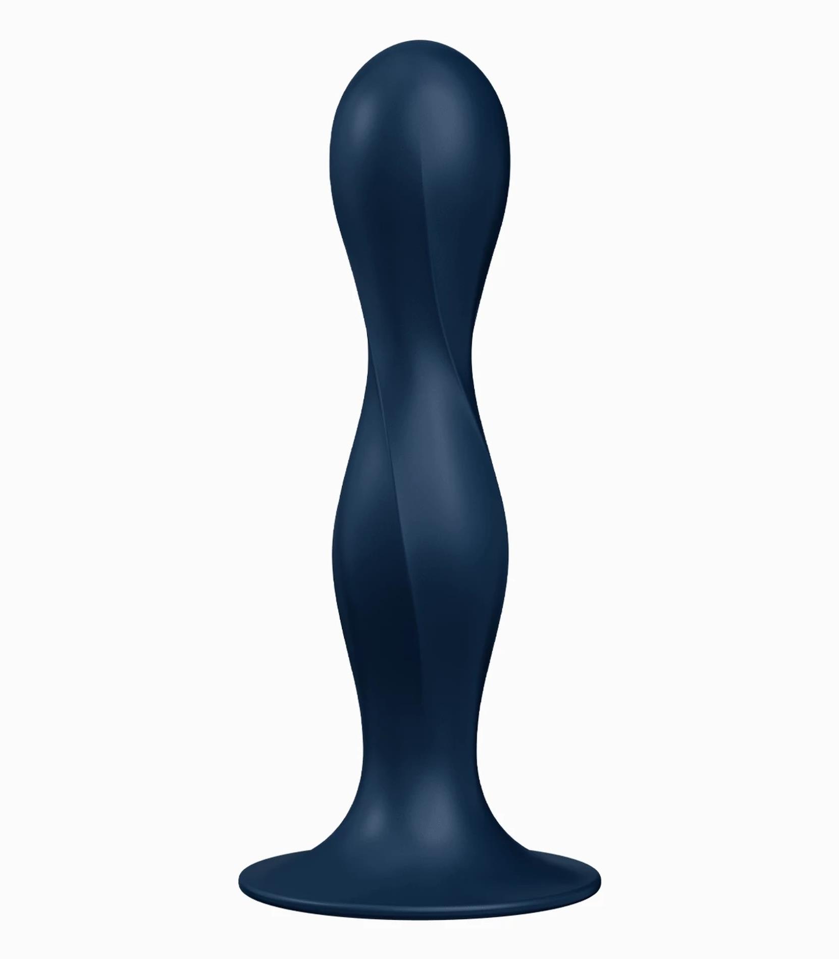 Dildo analne silikonowe Satisfyer Double BallR granatowe