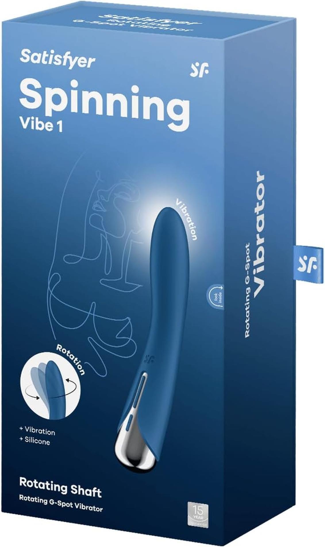 Obrotowy wibrator punktu G Satisfyer Spinning Vibe 1 niebieski - obrazek 4