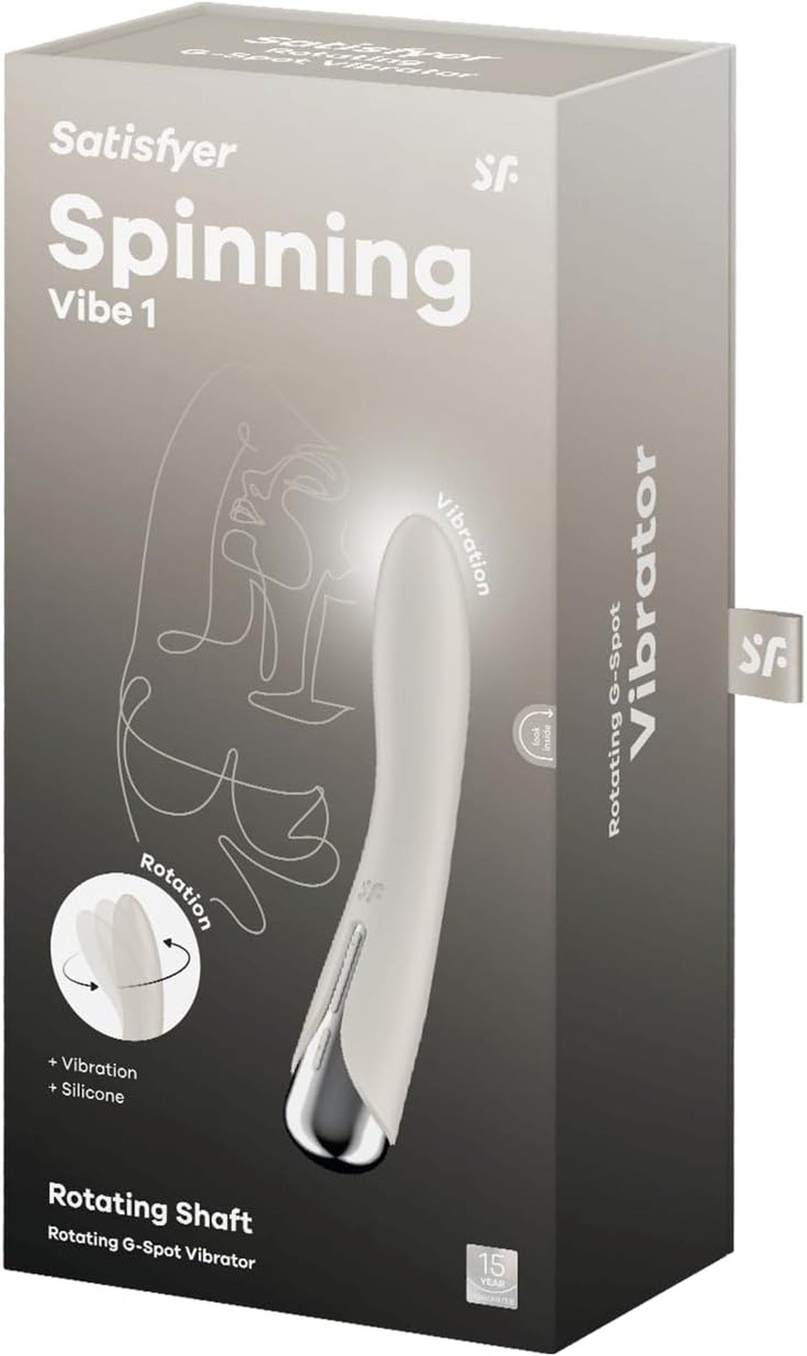 Wibrator obrotowy Satisfyer Spinning Vibe 1 beżowy USB - obrazek 4