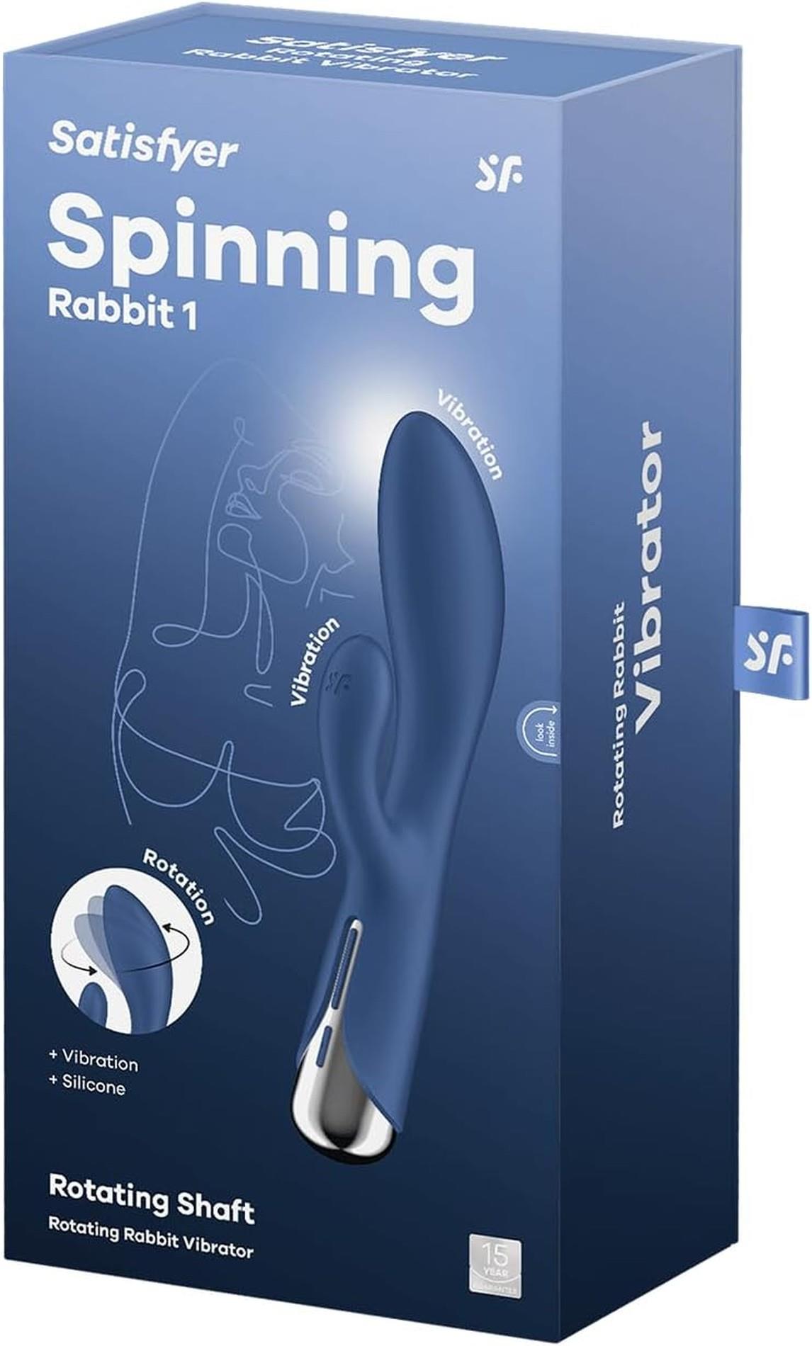 Satisfyer Wirujący Królik 1 Niebieski - obrazek 4