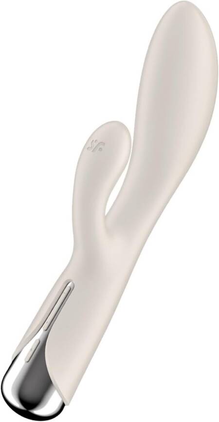 Wibrator króliczek obrotowy Satisfyer Spinning Rabbit 1 beżowy USB