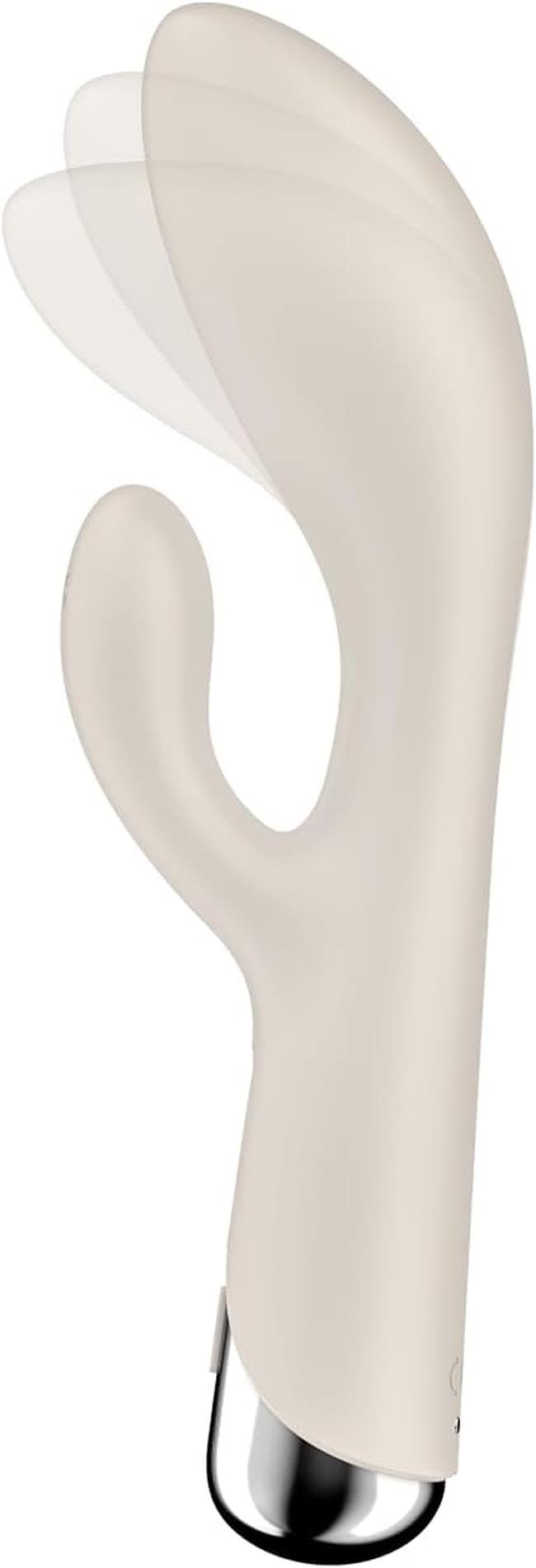 Wibrator króliczek obrotowy Satisfyer Spinning Rabbit 1 beżowy USB - obrazek 5