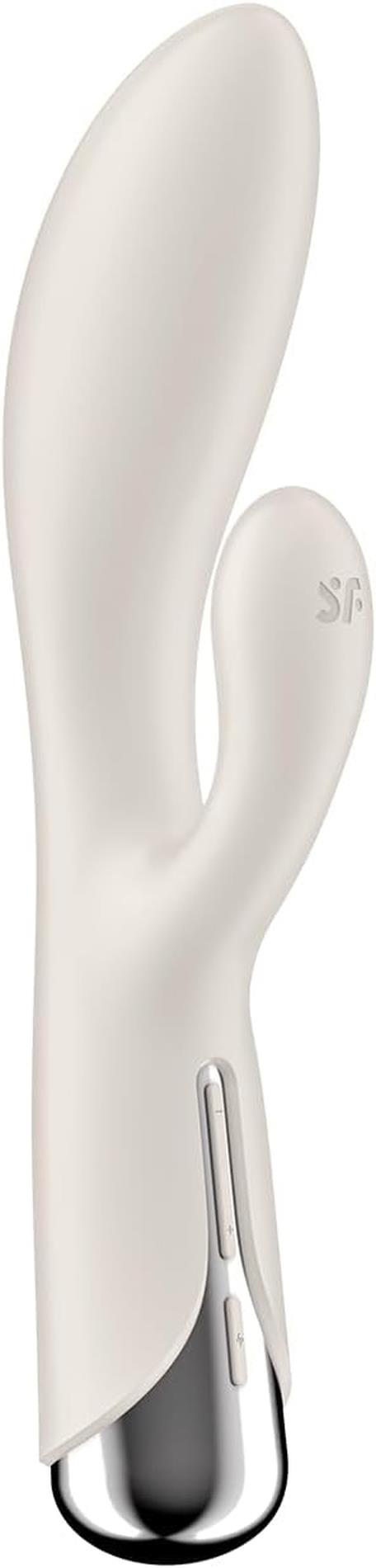 Wibrator króliczek obrotowy Satisfyer Spinning Rabbit 1 beżowy USB - obrazek 8