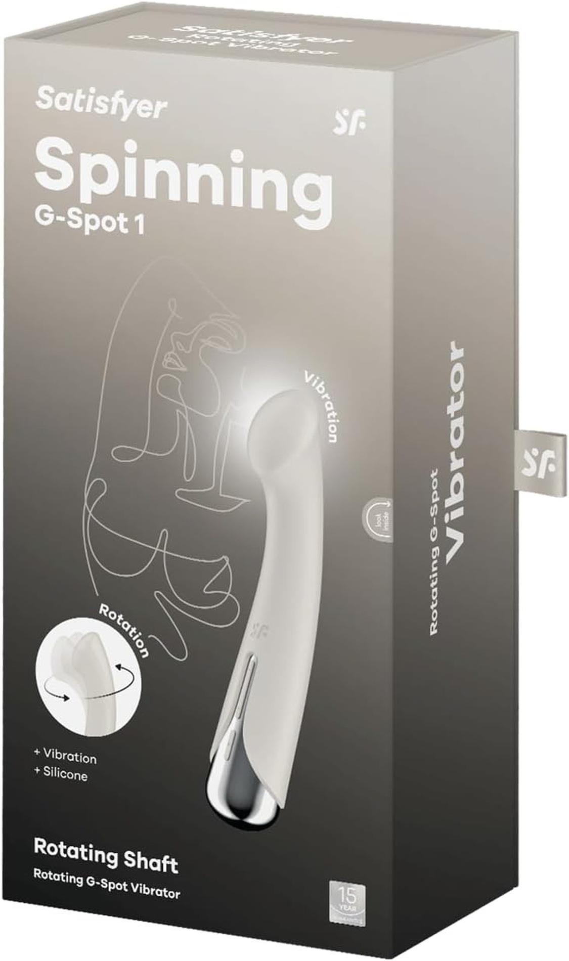 Wibrator punktu G obrotowy Satisfyer Spinning G-Spot 1 beżowy USB - obrazek 4
