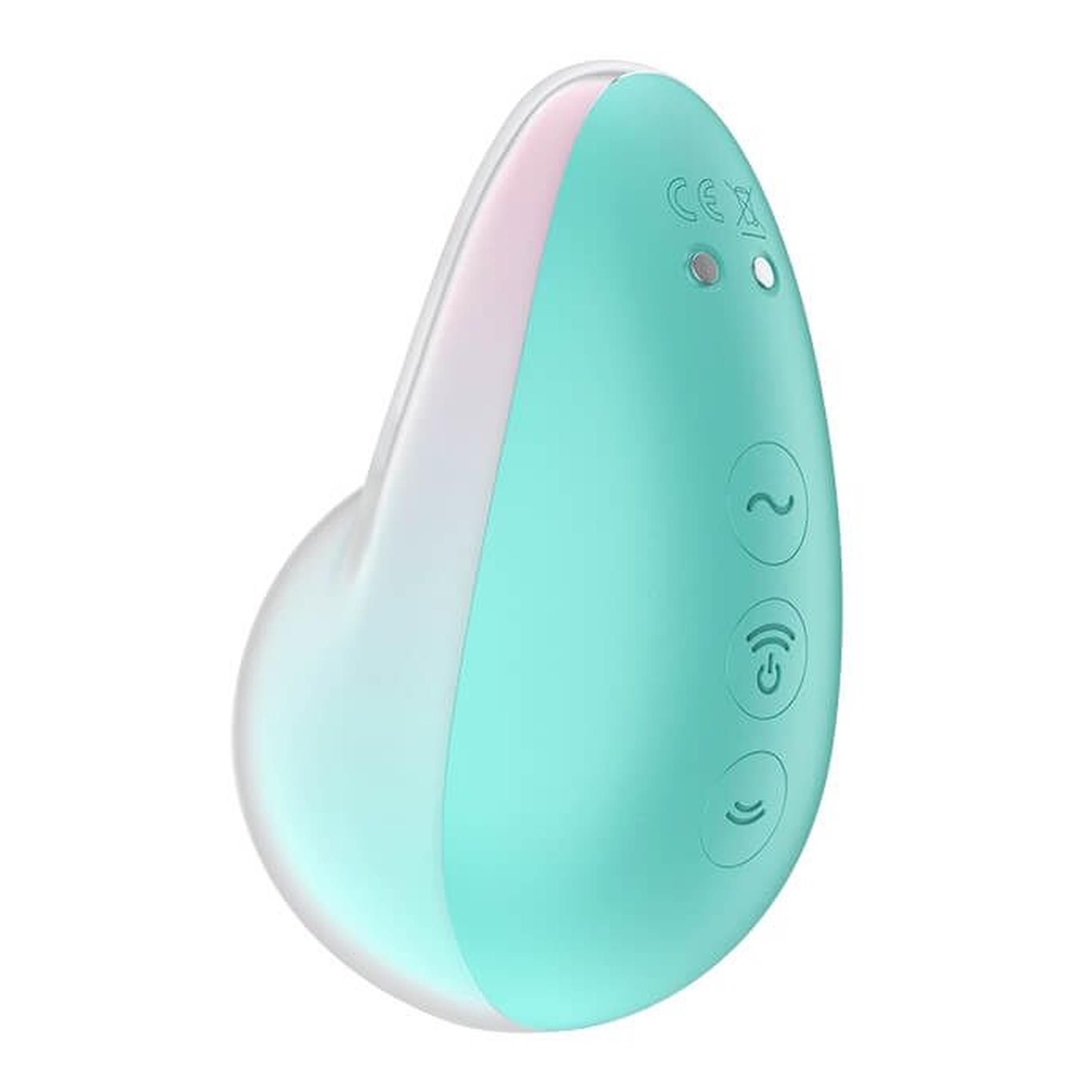 Stymulator łechtaczki silikonowy Satisfyer Pixie Dust miętowo-różowy USB - obrazek 5