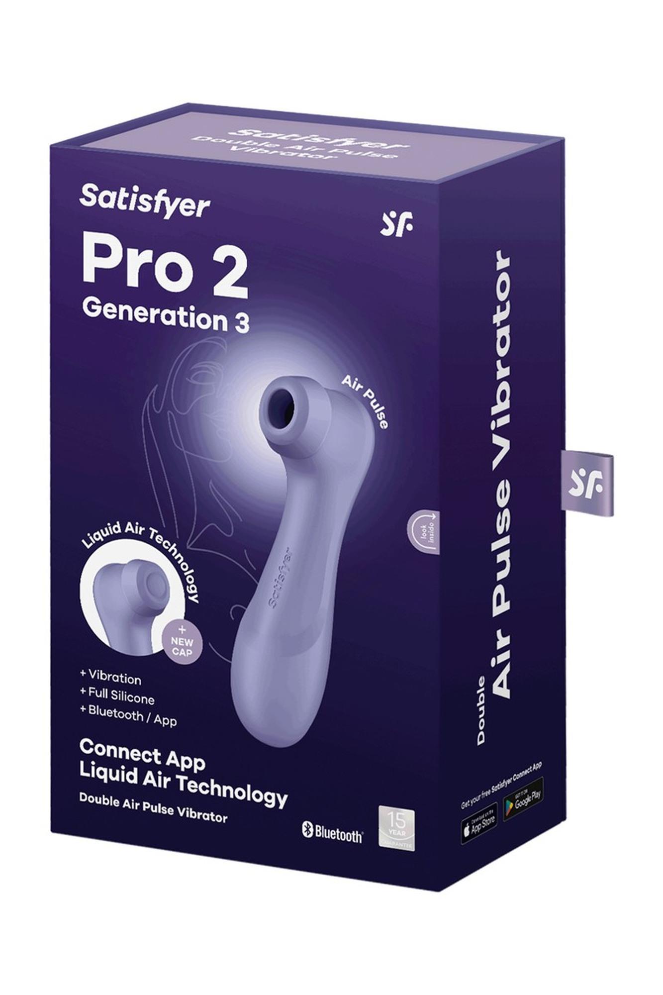 Pro 2 Generation 3with Liquid Air Technology, Vibration and Bluetooth/App lilac - obrazek 4