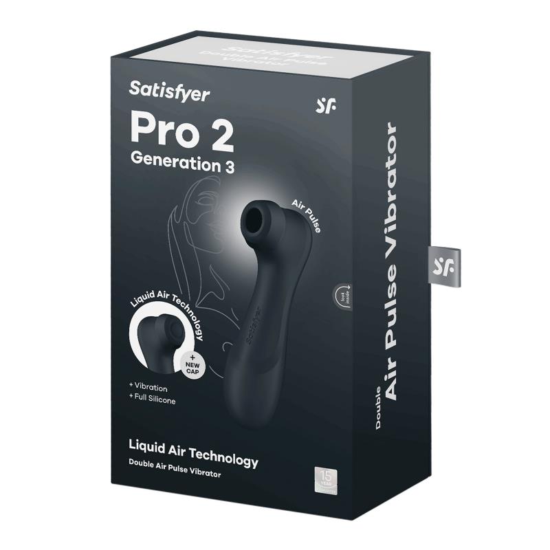 Stymulator łechtaczki Satisfyer Pro 2 Generation 3 Liquid Air czarny - obrazek 5