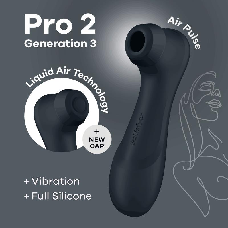 Stymulator łechtaczki Satisfyer Pro 2 Generation 3 Liquid Air czarny - obrazek 6