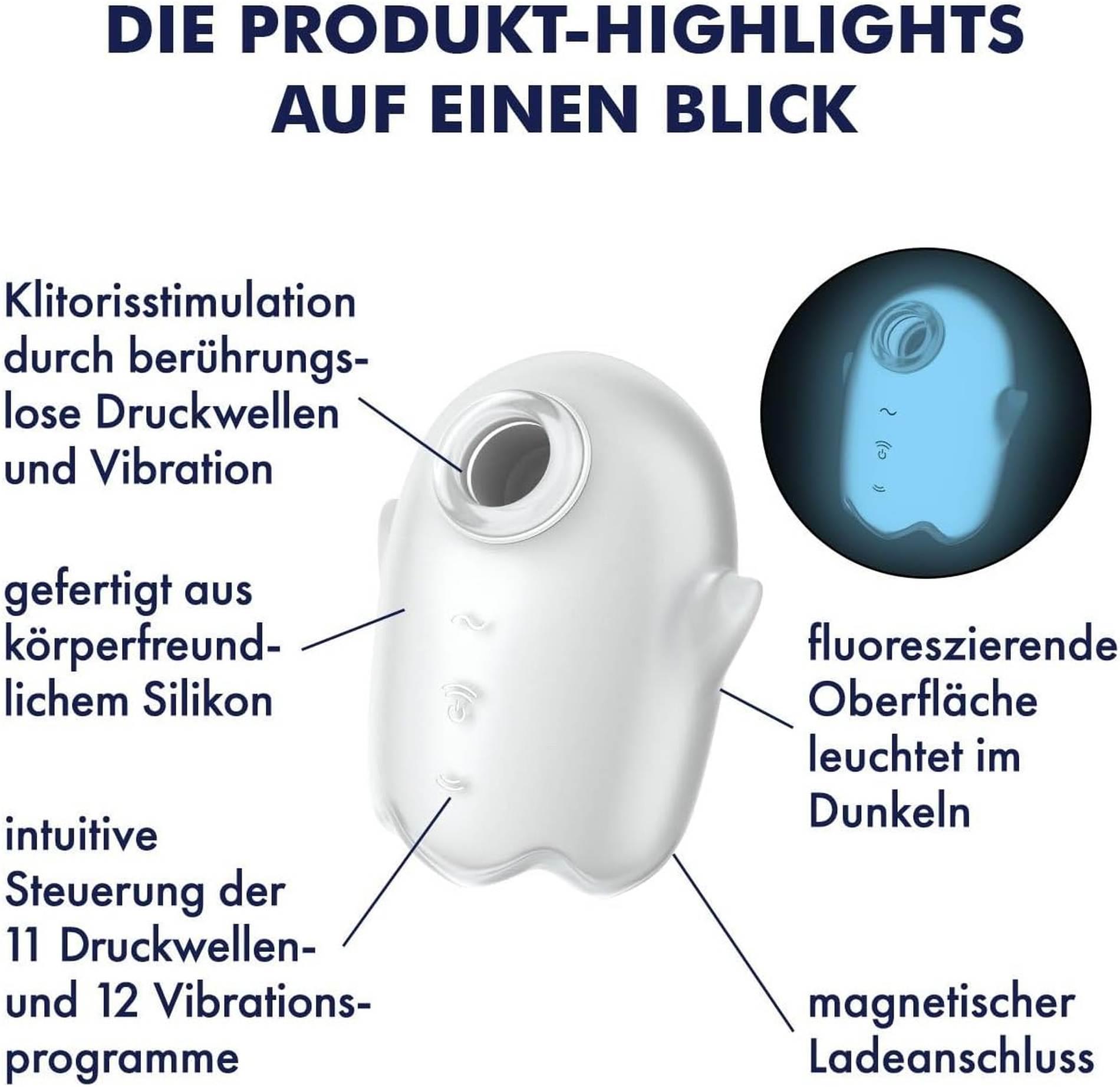 Satisfyer Glowing Ghost White - obrazek 3