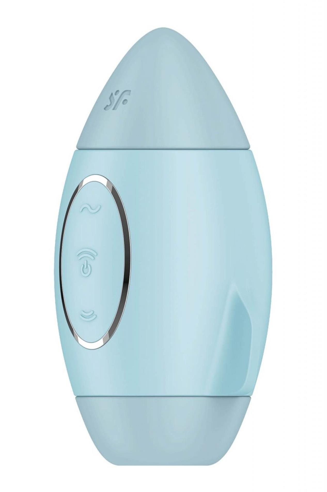 Wibrator z falami ciśnienia Satisfyer Mission Control niebieski - obrazek 4