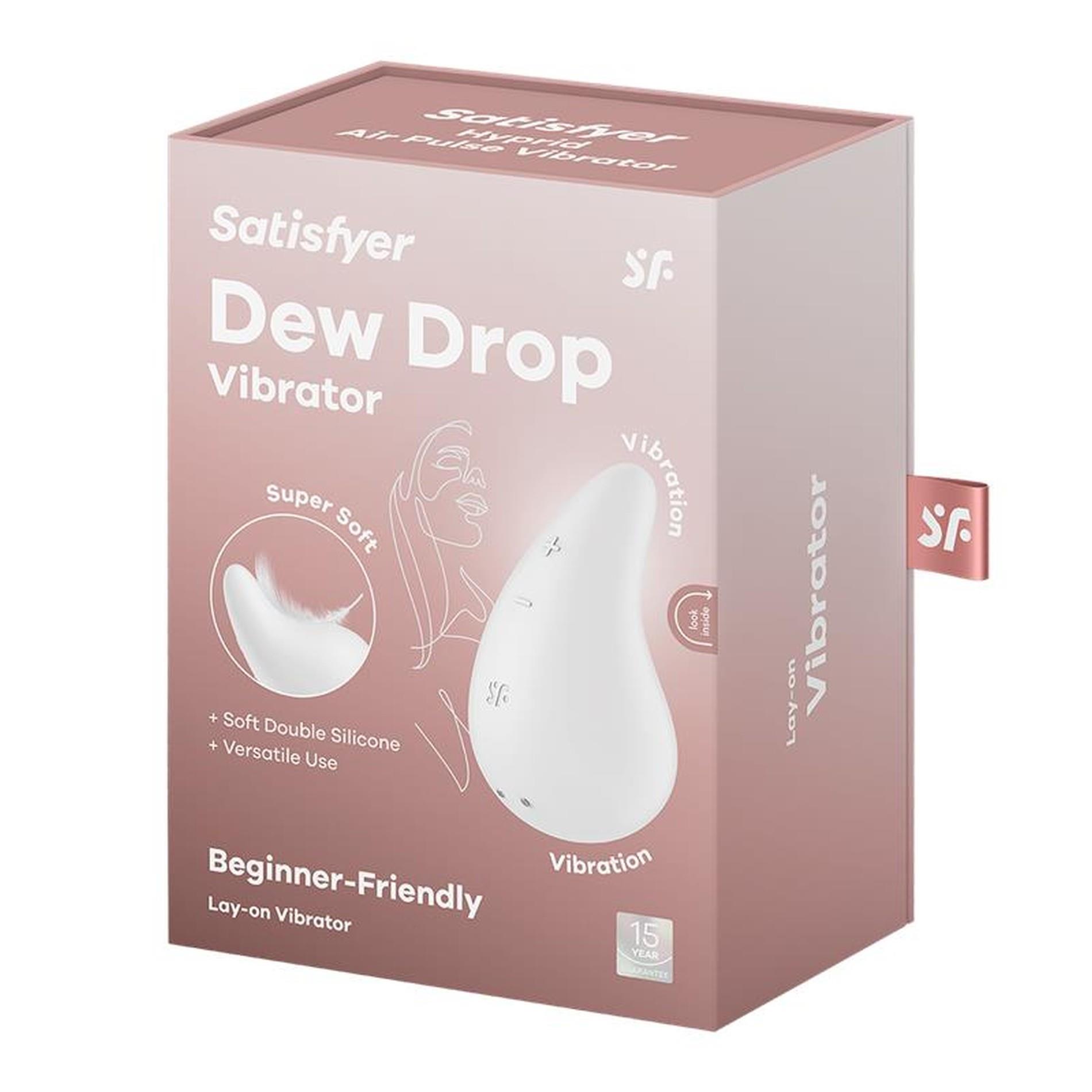 Mini wibrator silikonowy Satisfyer Dew Drop biały - obrazek 6
