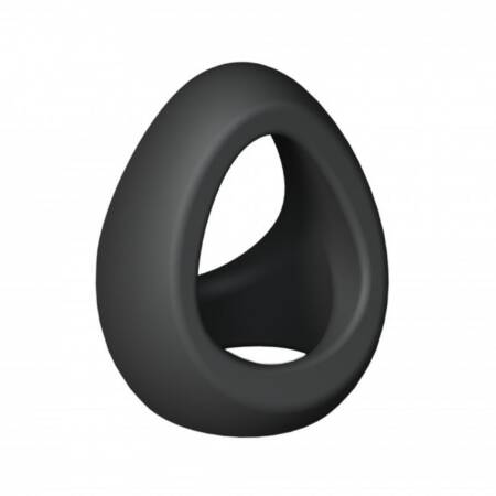 Podwójny pierścień erekcyjny Flux Ring Love to Love czarny onyx