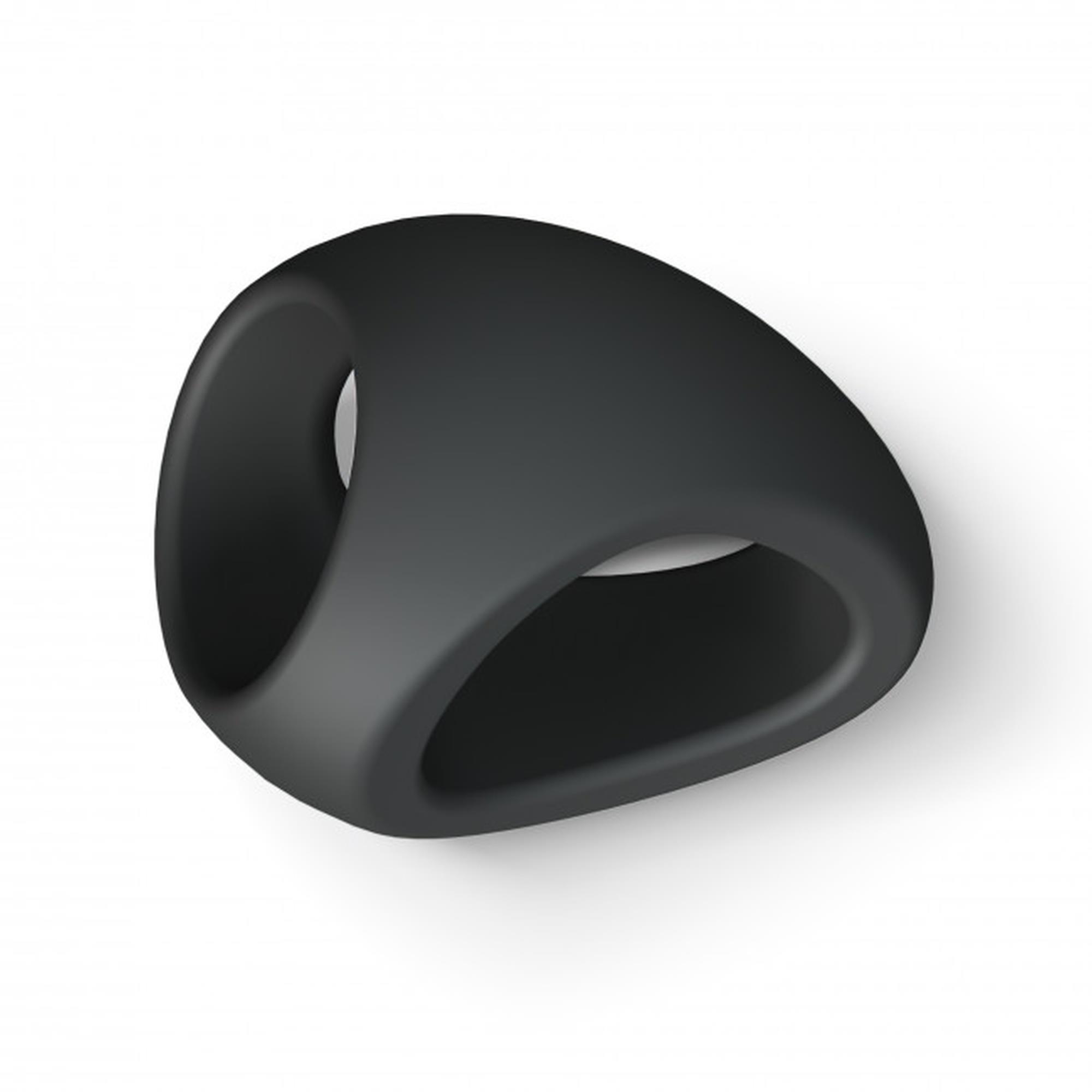 Podwójny pierścień erekcyjny Flux Ring Love to Love czarny onyx - obrazek 3