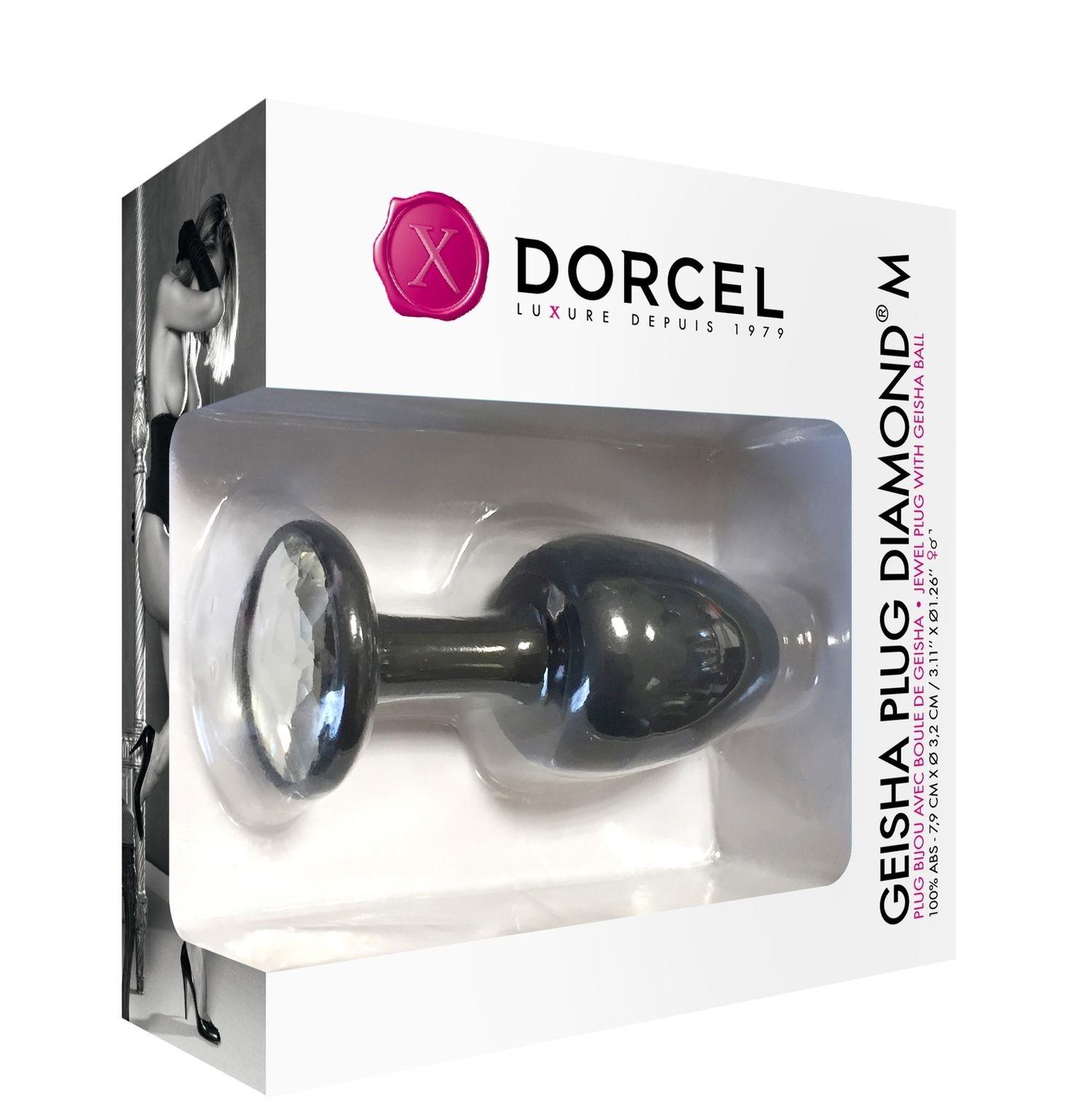 Korek analny Geisha Plug Diamond Dorcel z kulką 8 cm - obrazek 4