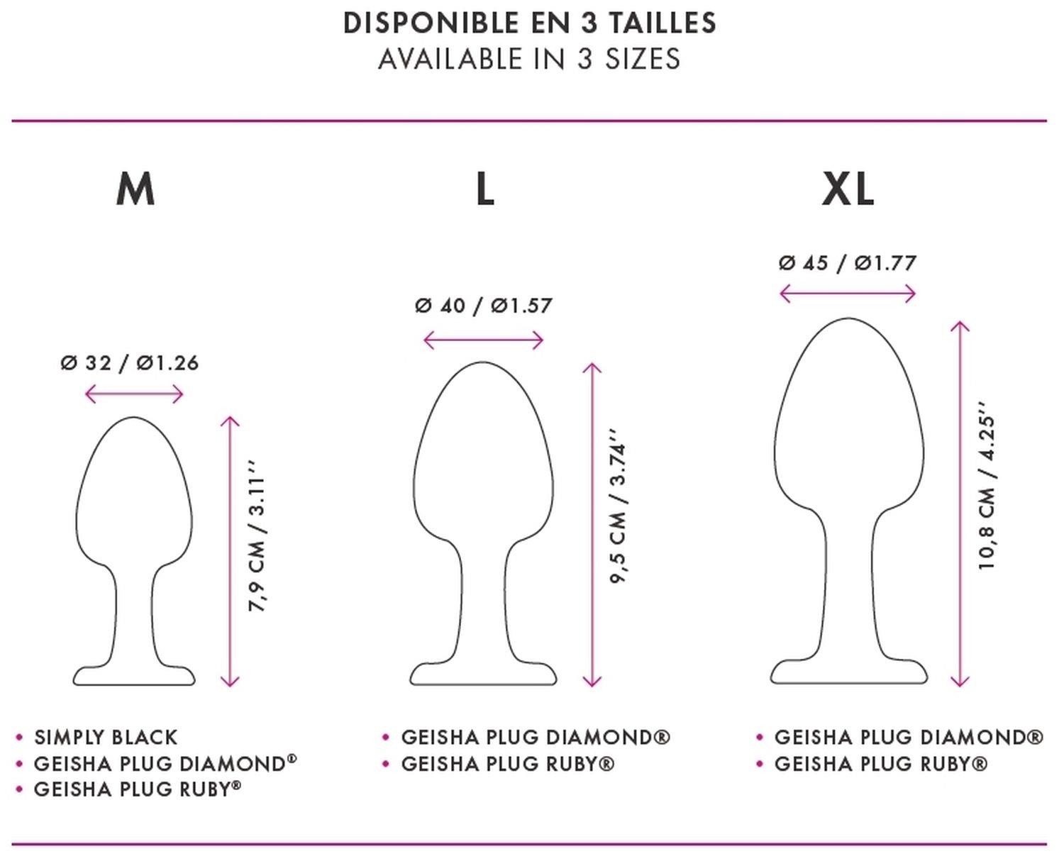 Korek analny Geisha Plug Diamond Dorcel z kulką 8 cm - obrazek 6