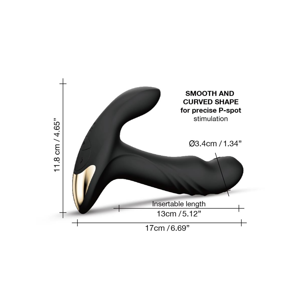 Masażer prostaty Dorcel Multi P Joy z pilotem silikonowy USB - obrazek 3