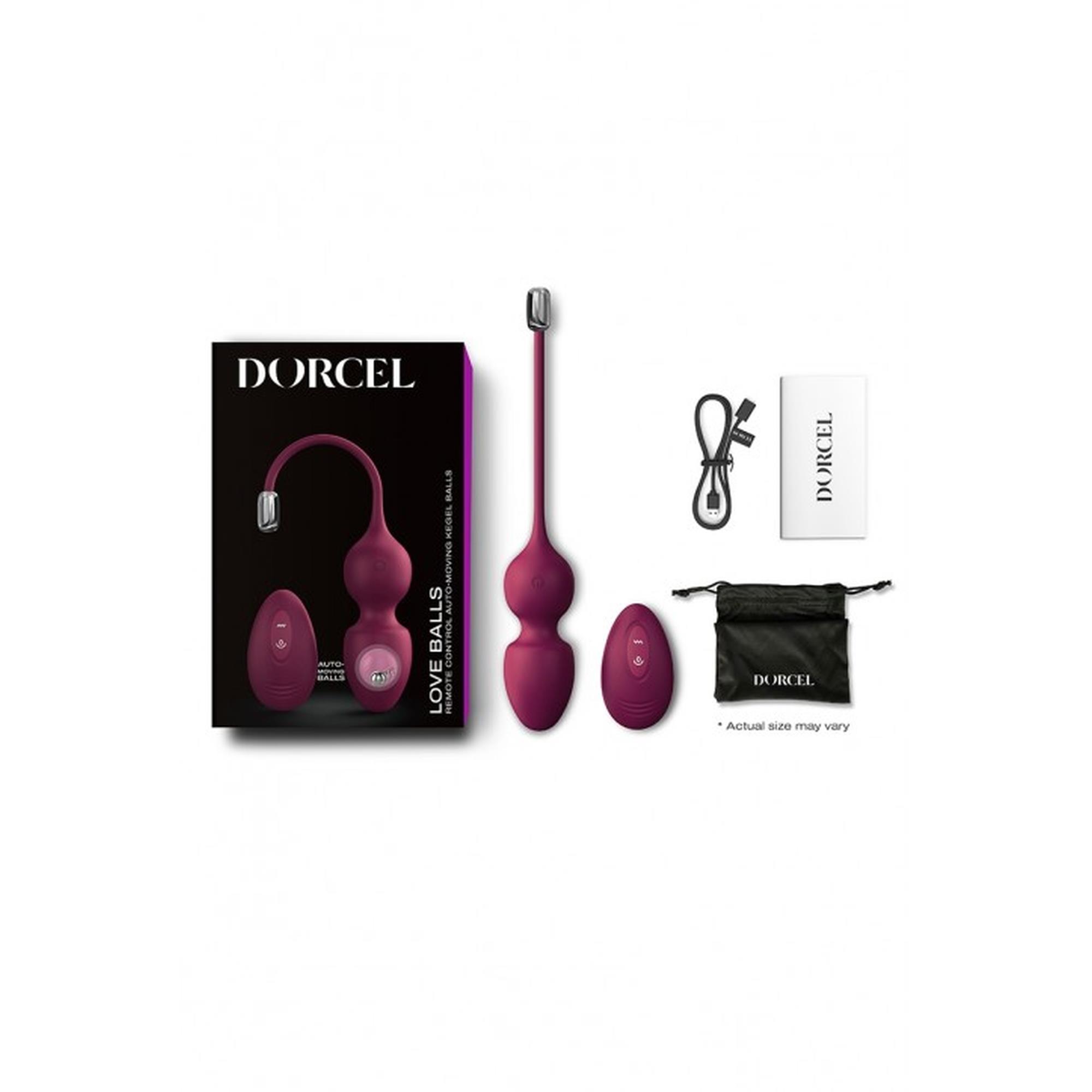 Wibrujące kulki miłości Dorcel śliwkowe - obrazek 2
