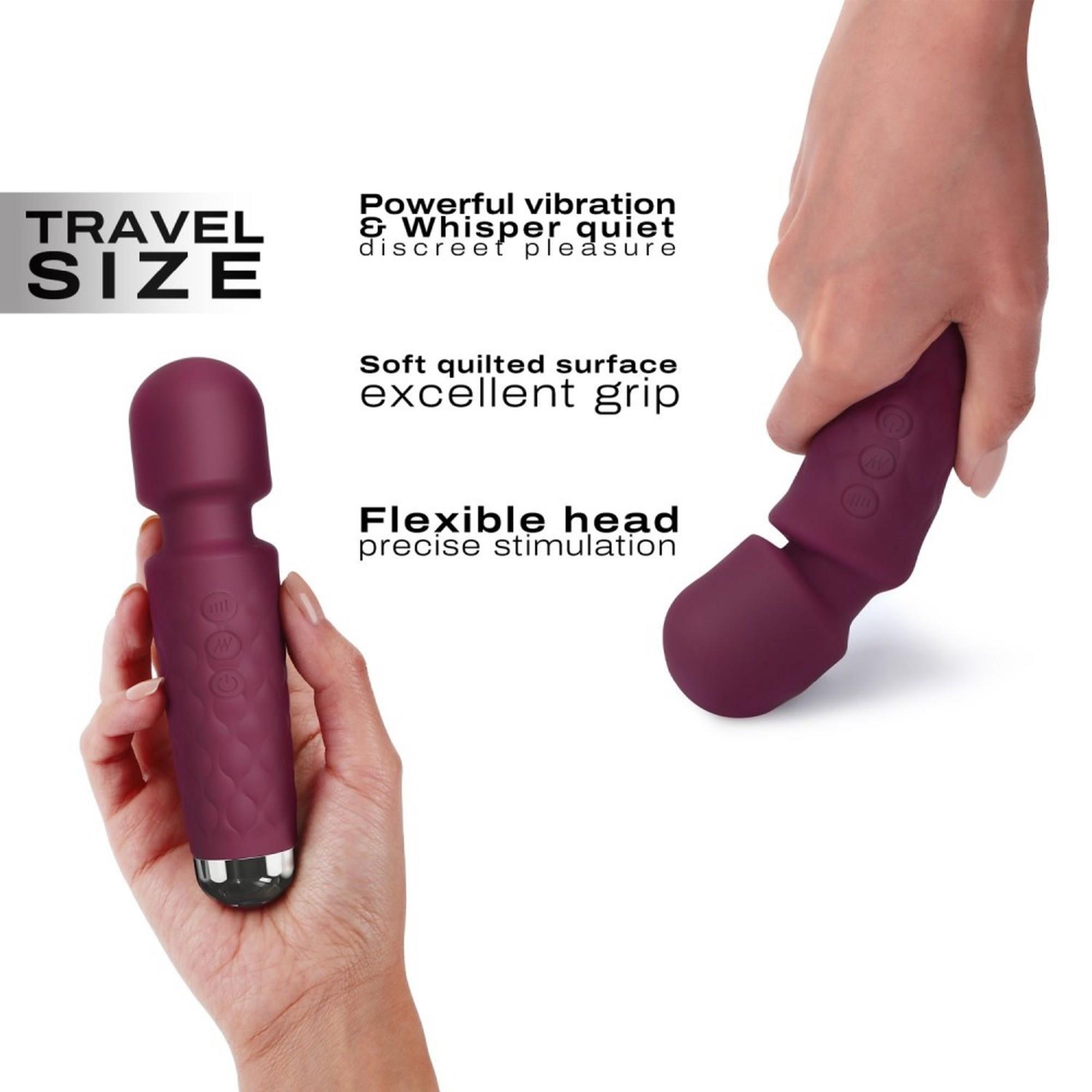 Mini wibrator Dorcel Wanderful fioletowy USB - obrazek 3