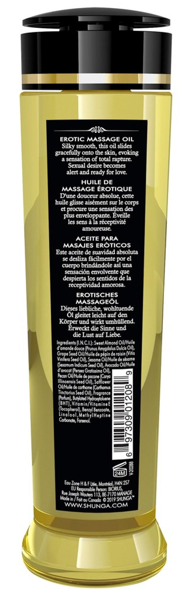 Olejek do masażu erotycznego Shunga Romance truskawka szampan 240 ml - obrazek 3