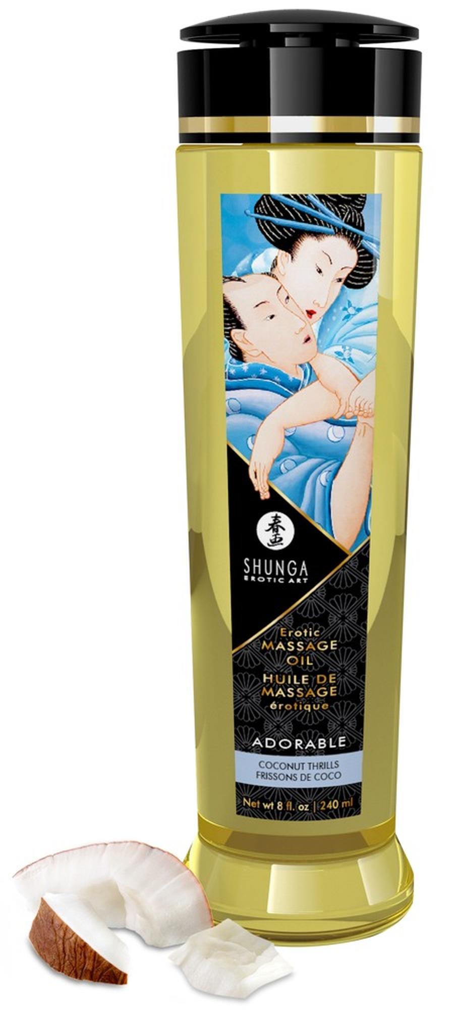 Olejek do masażu erotycznego kokosowy Shunga Adorable 240 ml - obrazek 2