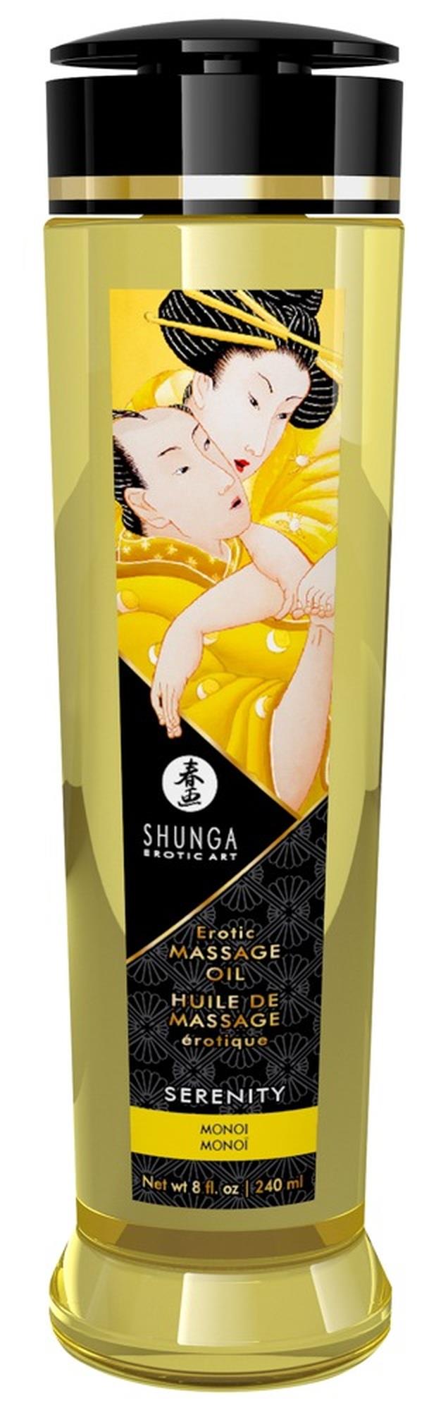 Olejek do masażu erotycznego Shunga Serenity Monoi 240 ml