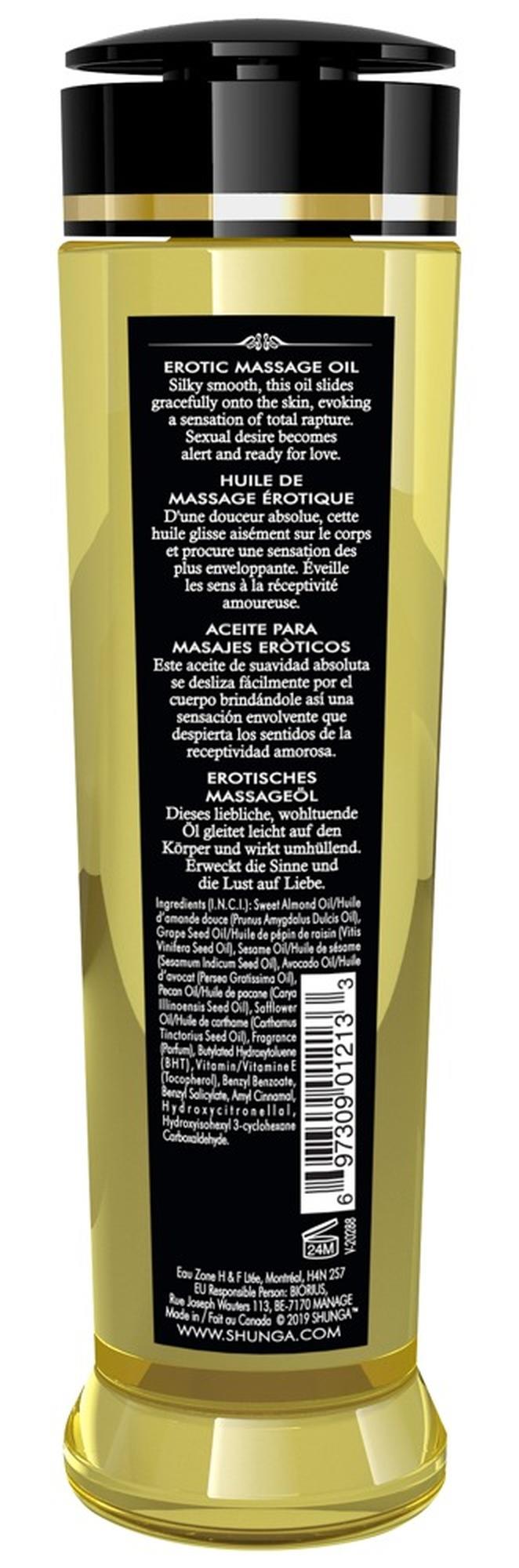 Olejek do masażu erotycznego Shunga Serenity Monoi 240 ml - obrazek 3