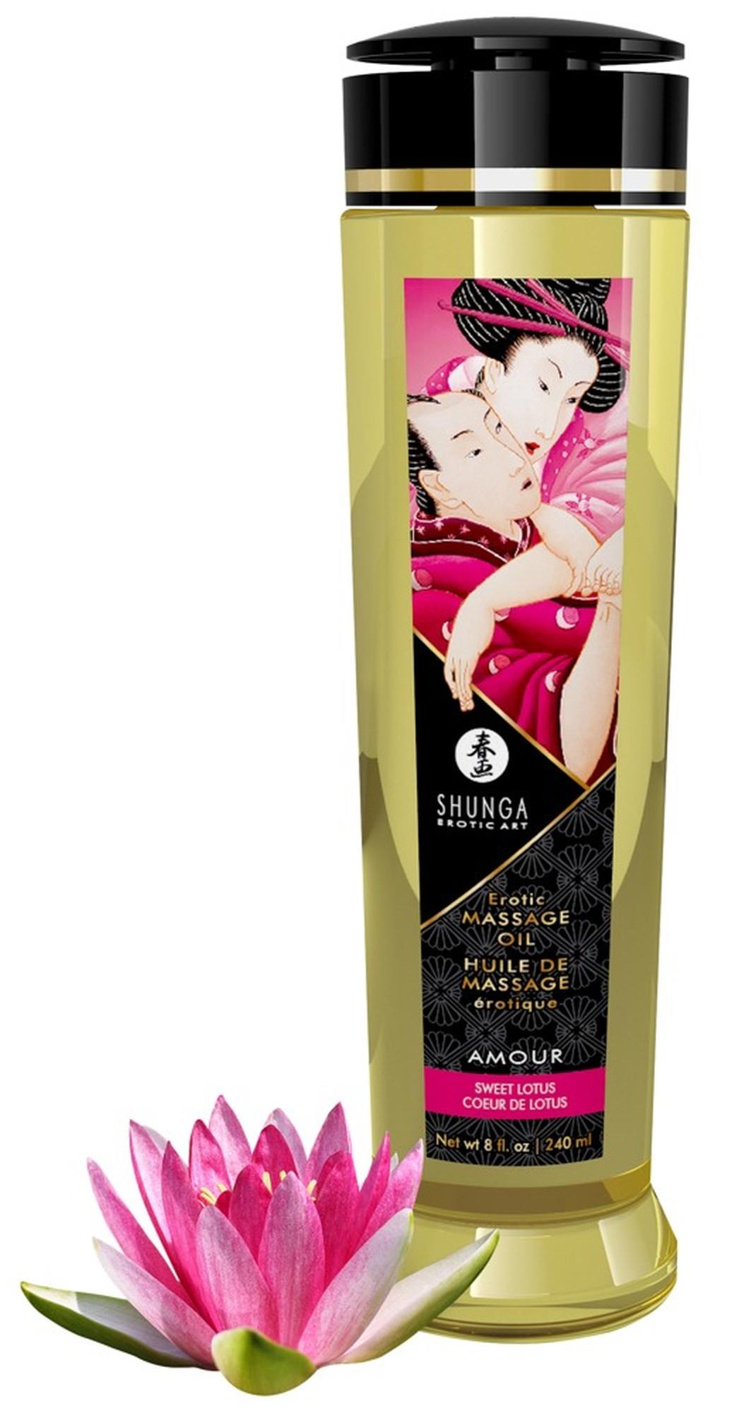 Olejek do masażu erotycznego Shunga Amour słodki lotos - obrazek 2