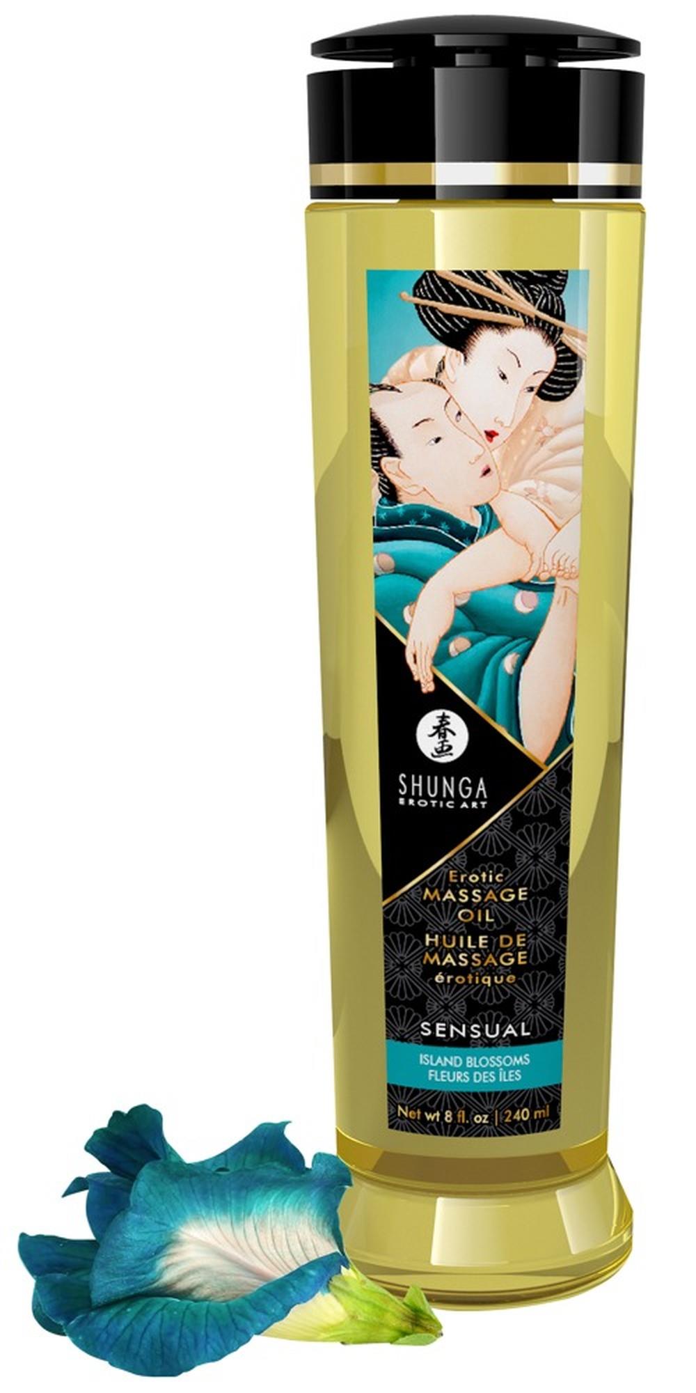 Olejek do masażu erotycznego Shunga Sensual Island Blossoms - obrazek 2