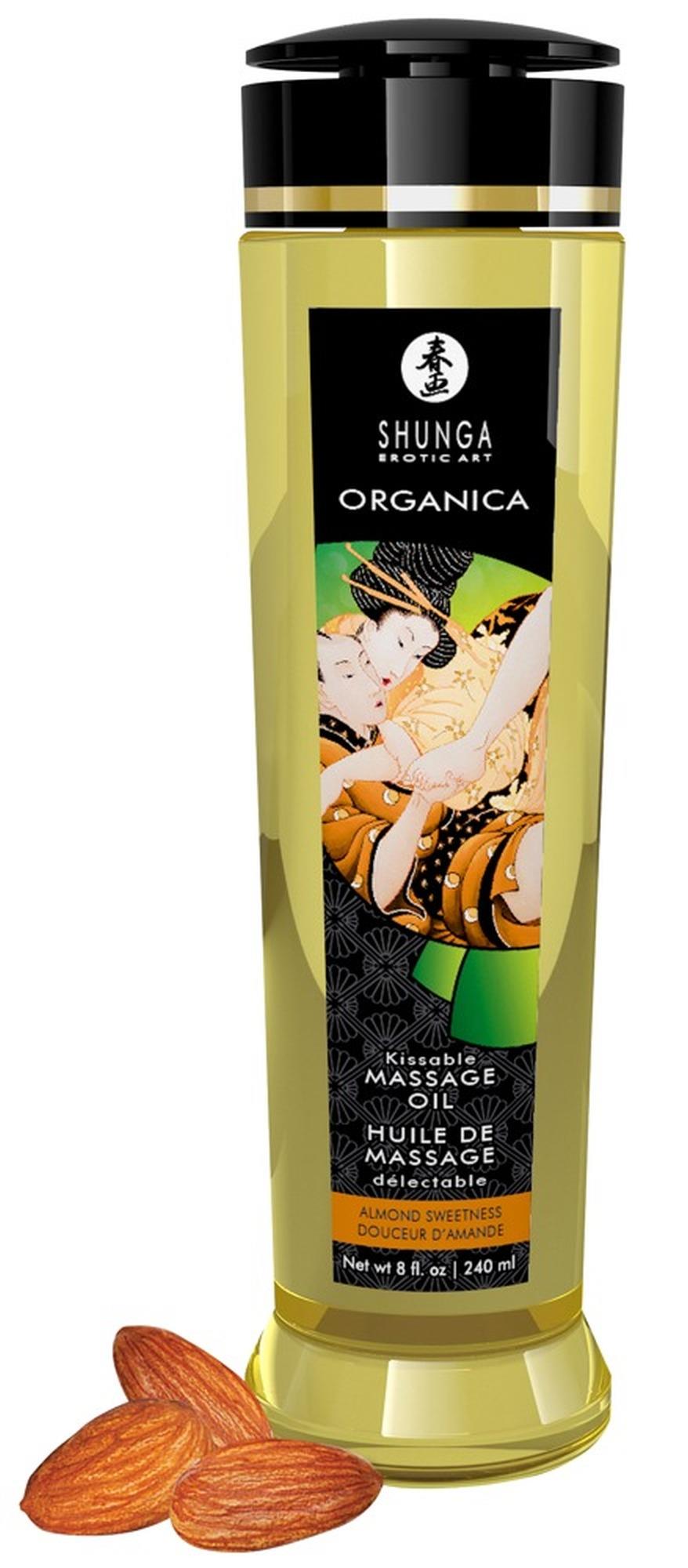 Olejek do masażu Shunga Organica Słodycz Migdałowa 240ml - obrazek 2