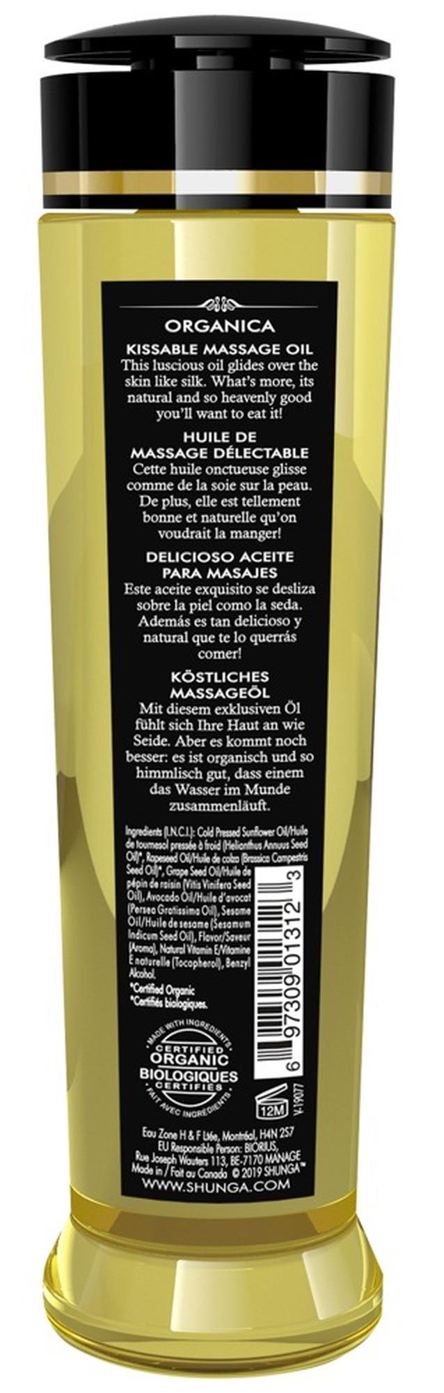 Olejek do masażu Shunga Organica Słodycz Migdałowa 240ml - obrazek 3