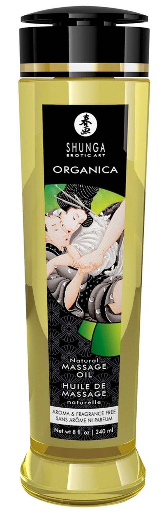 Olejek do masażu Shunga organiczny bezzapachowy jadalny 240ml