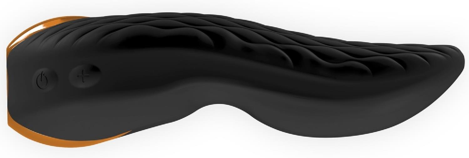 Wibrator podwójny Shunga Aiko silikonowy czarny USB 11 cm - obrazek 4