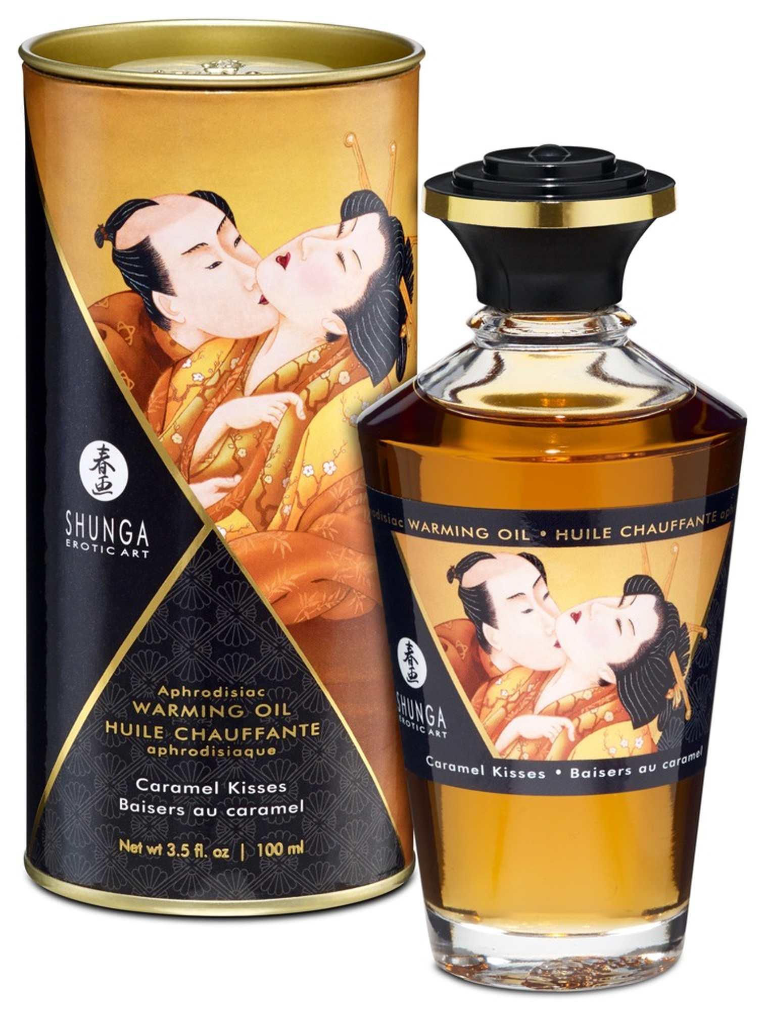 Olejek rozgrzewający do masażu Shunga Caramel Kisses 100 ml - obrazek 2