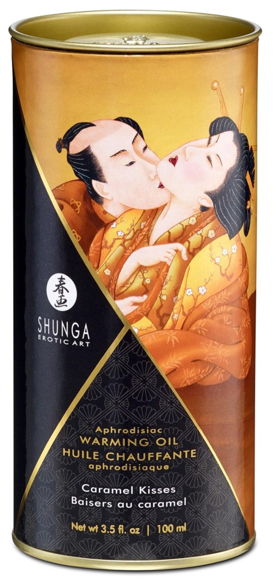 Olejek rozgrzewający do masażu Shunga Caramel Kisses 100 ml - obrazek 3