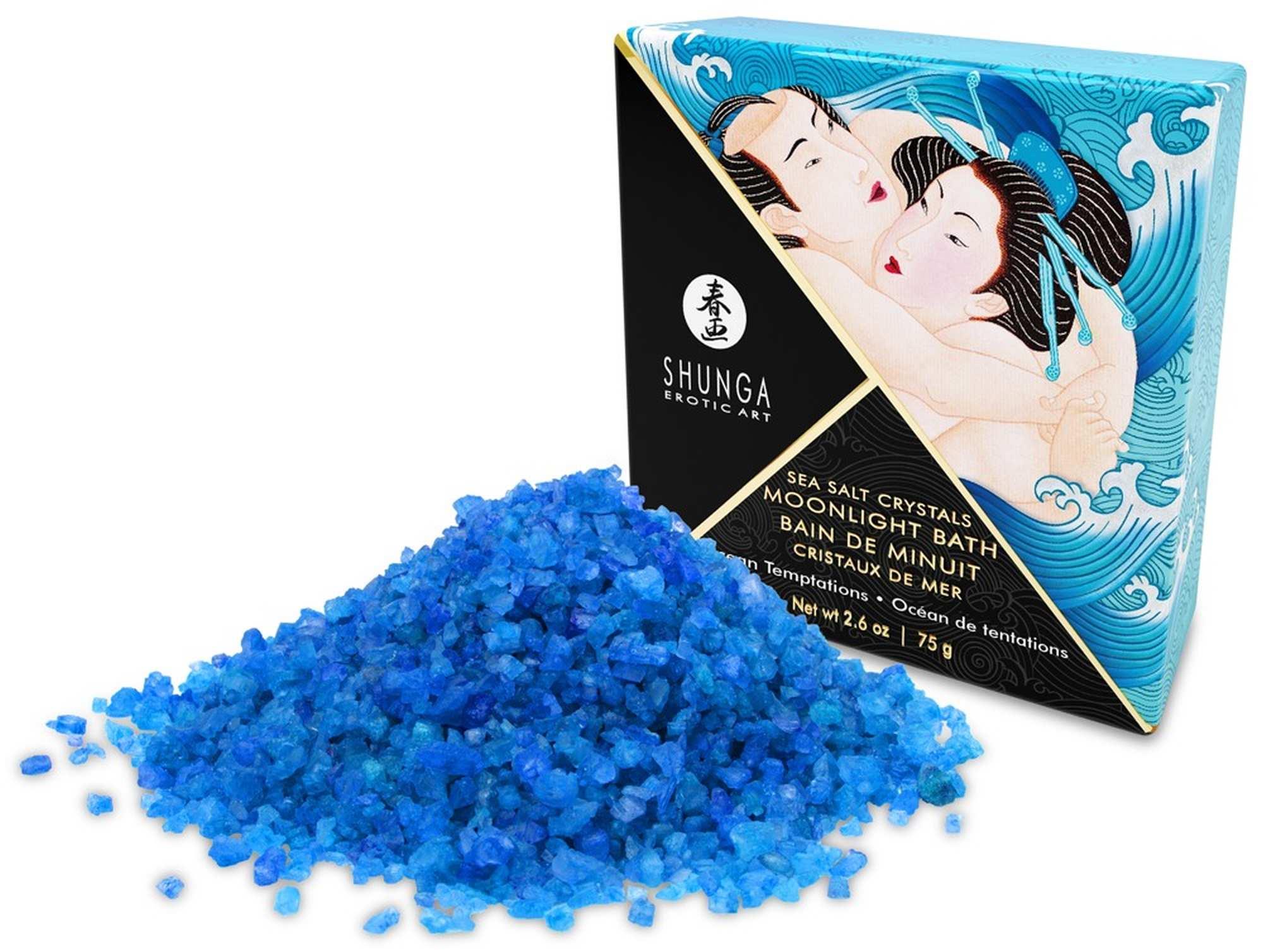 Kryształki soli morskiej do kąpieli Ocean Breeze Shunga niebieskie