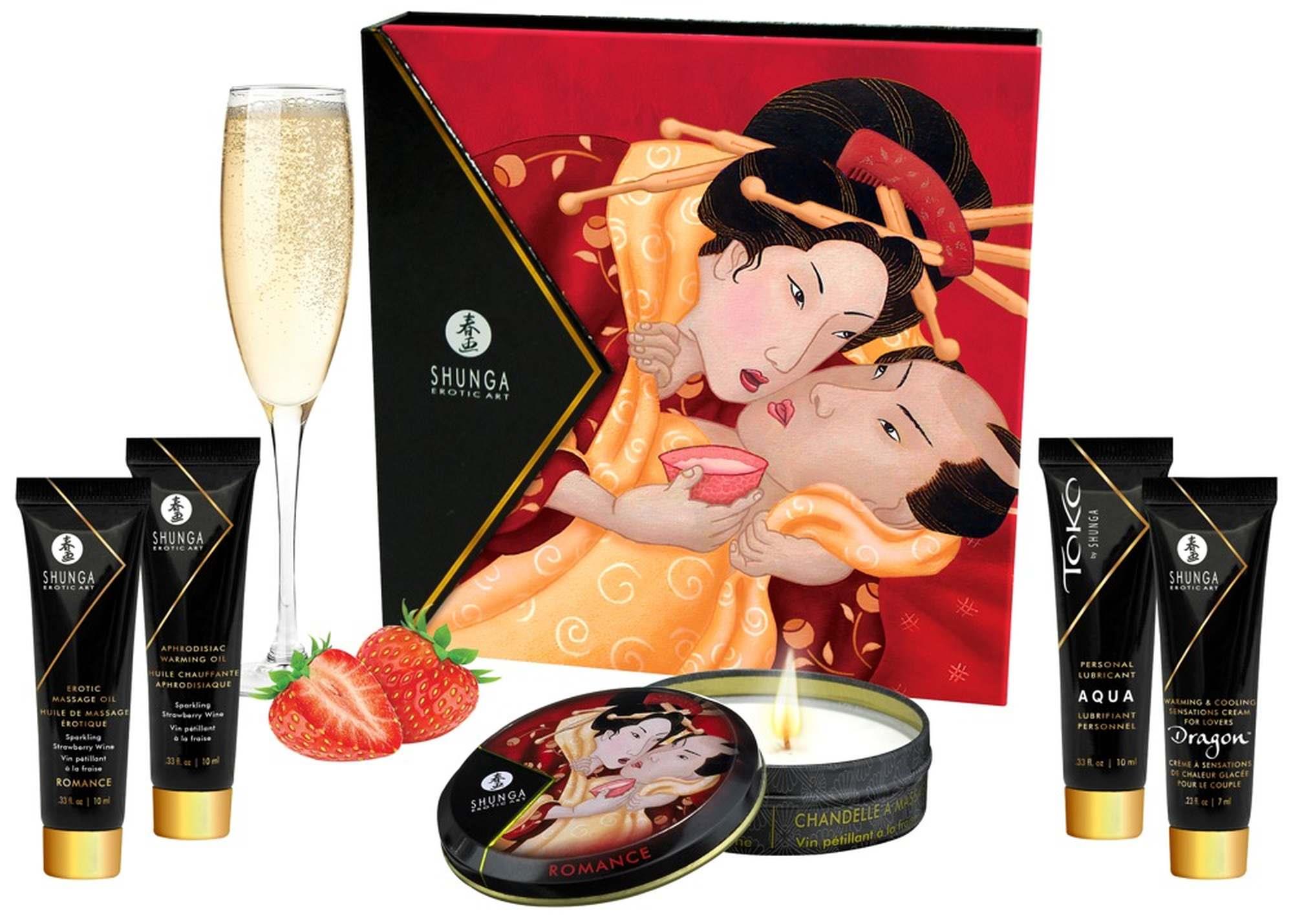 Zestaw Shunga Geisha's Secret Truskawkowo Szampański - obrazek 5