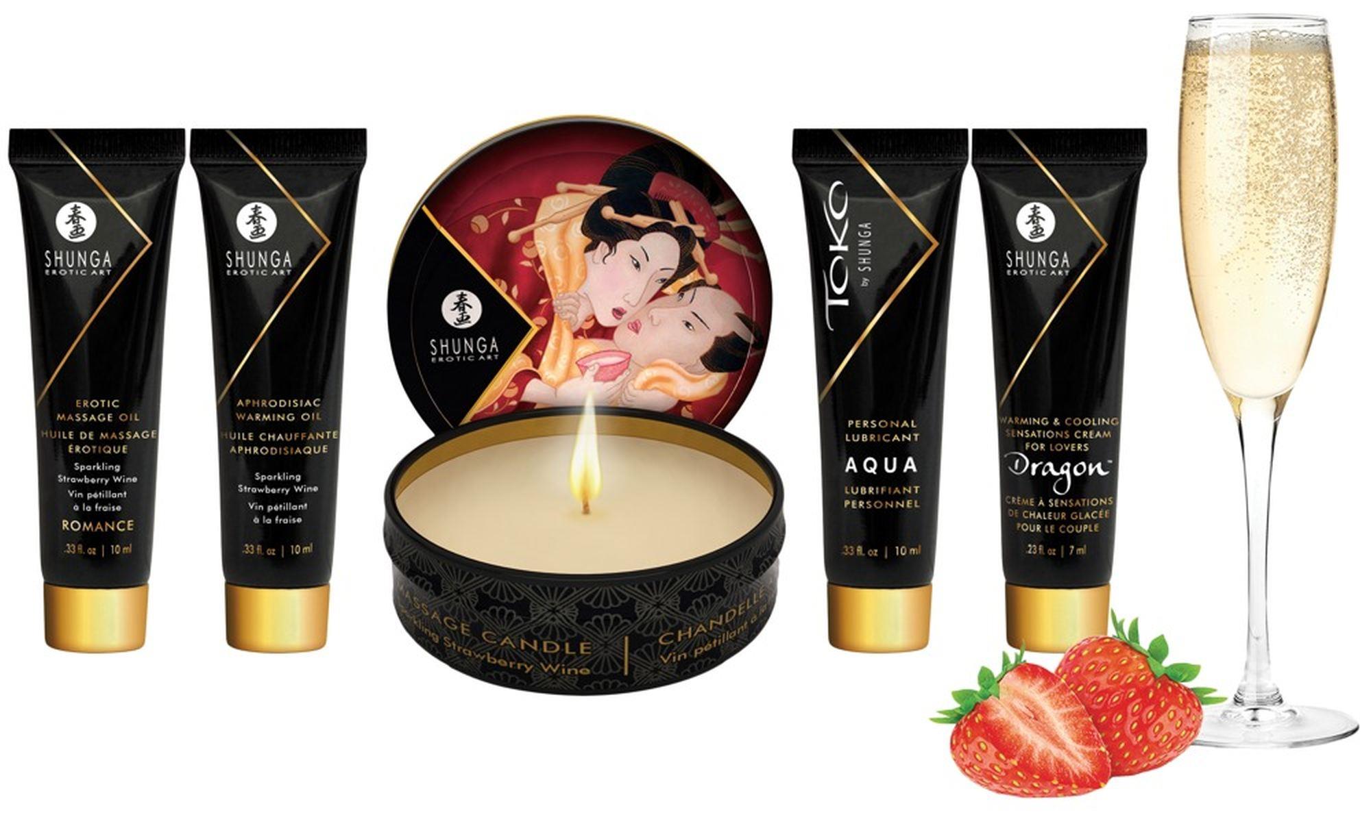Zestaw Shunga Geisha's Secret Truskawkowo Szampański - obrazek 6
