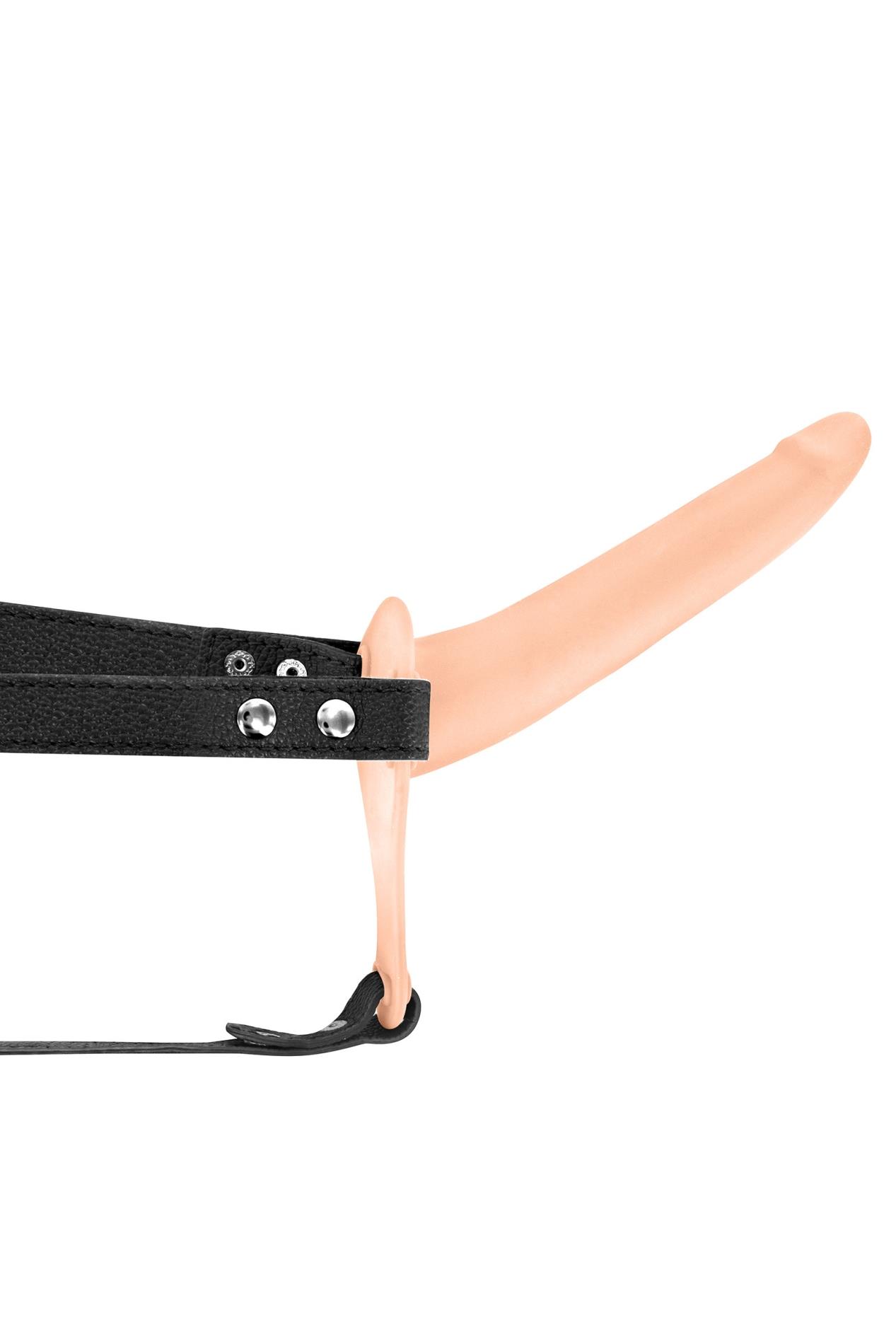 Strap-on wibrujący miękki Fetish Tentation silikonowy USB 15 cm - obrazek 3
