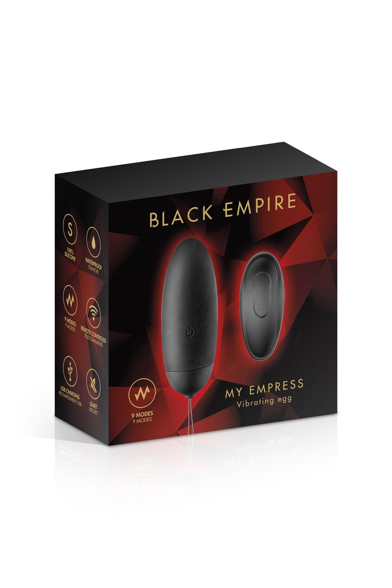 Jajeczko wibrujące Black Empire My Empress 9 trybów USB - obrazek 2