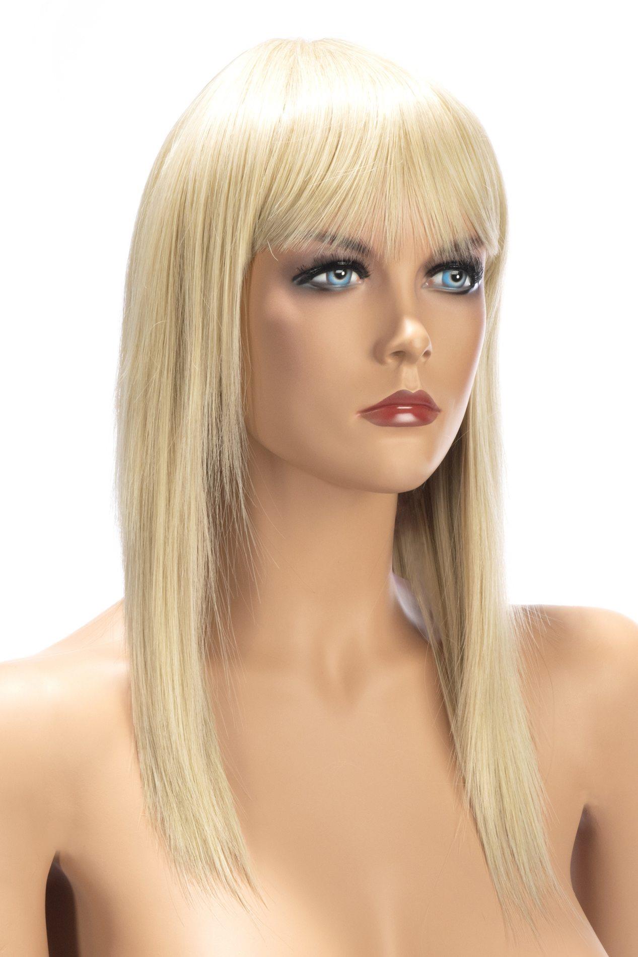 Peruka Allison długa blond z grzywką World Wigs