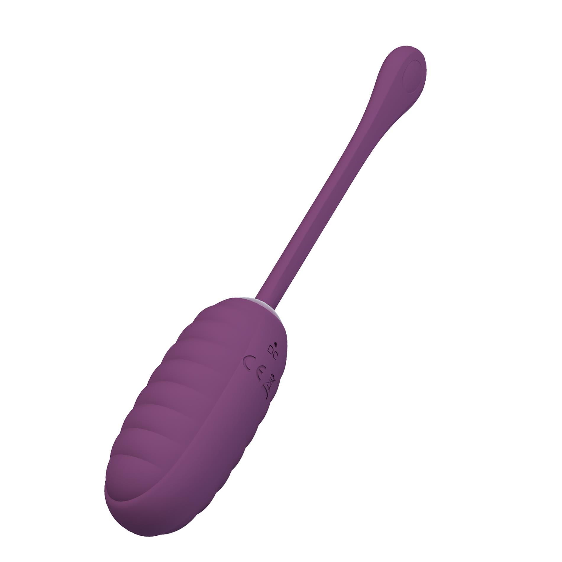 Jajko wibrujące Pretty Love Casper fioletowe 12 trybów app USB - obrazek 3